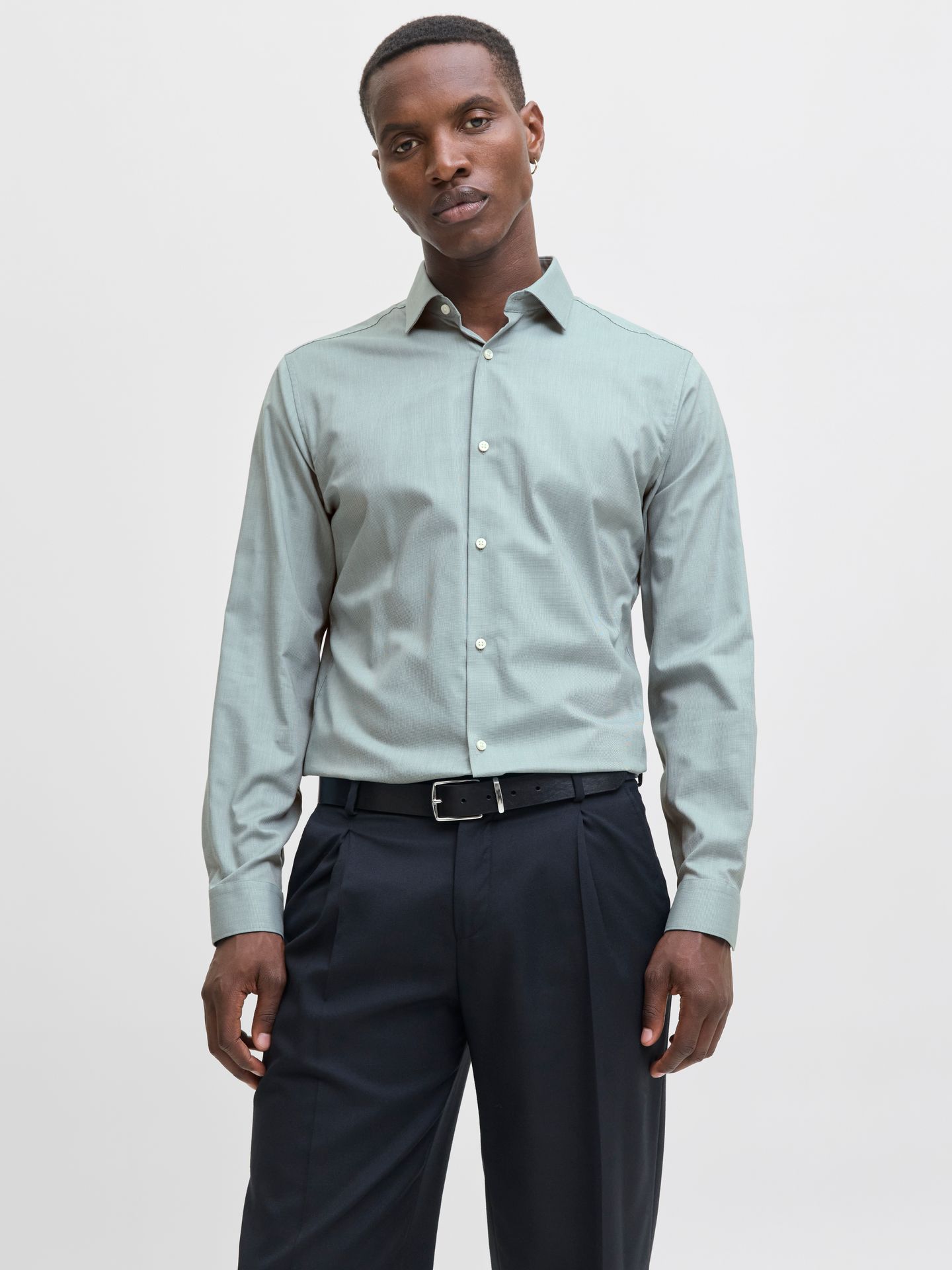 Jack & Jones JPRBLAPARKER SHIRT L/S NOOS Goblin Blue/SLIM FIT 00102013-EKA26011400003017