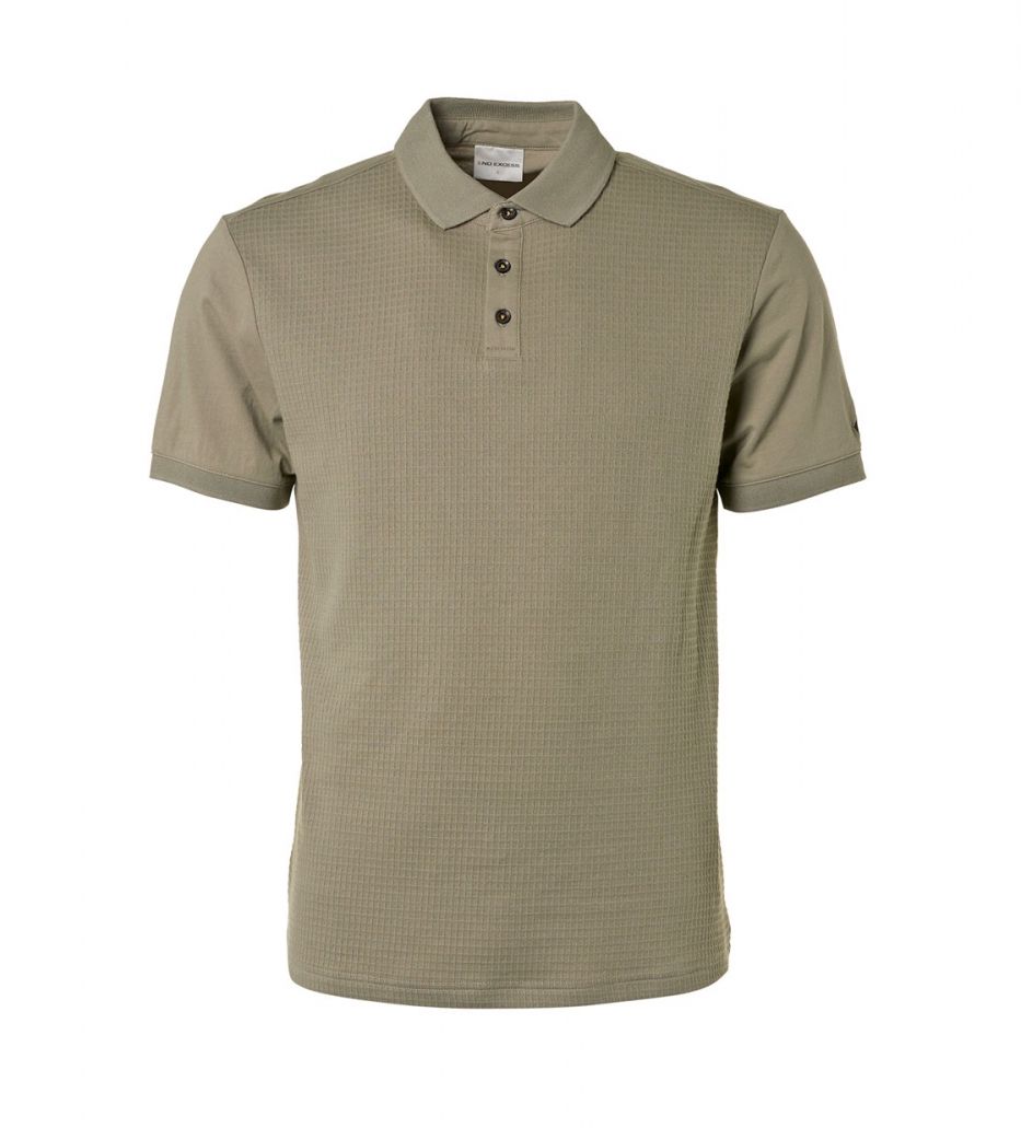No Excess Polo Solid Jacquard With Jersey Light Army 177 00102059-EKA14000100000043