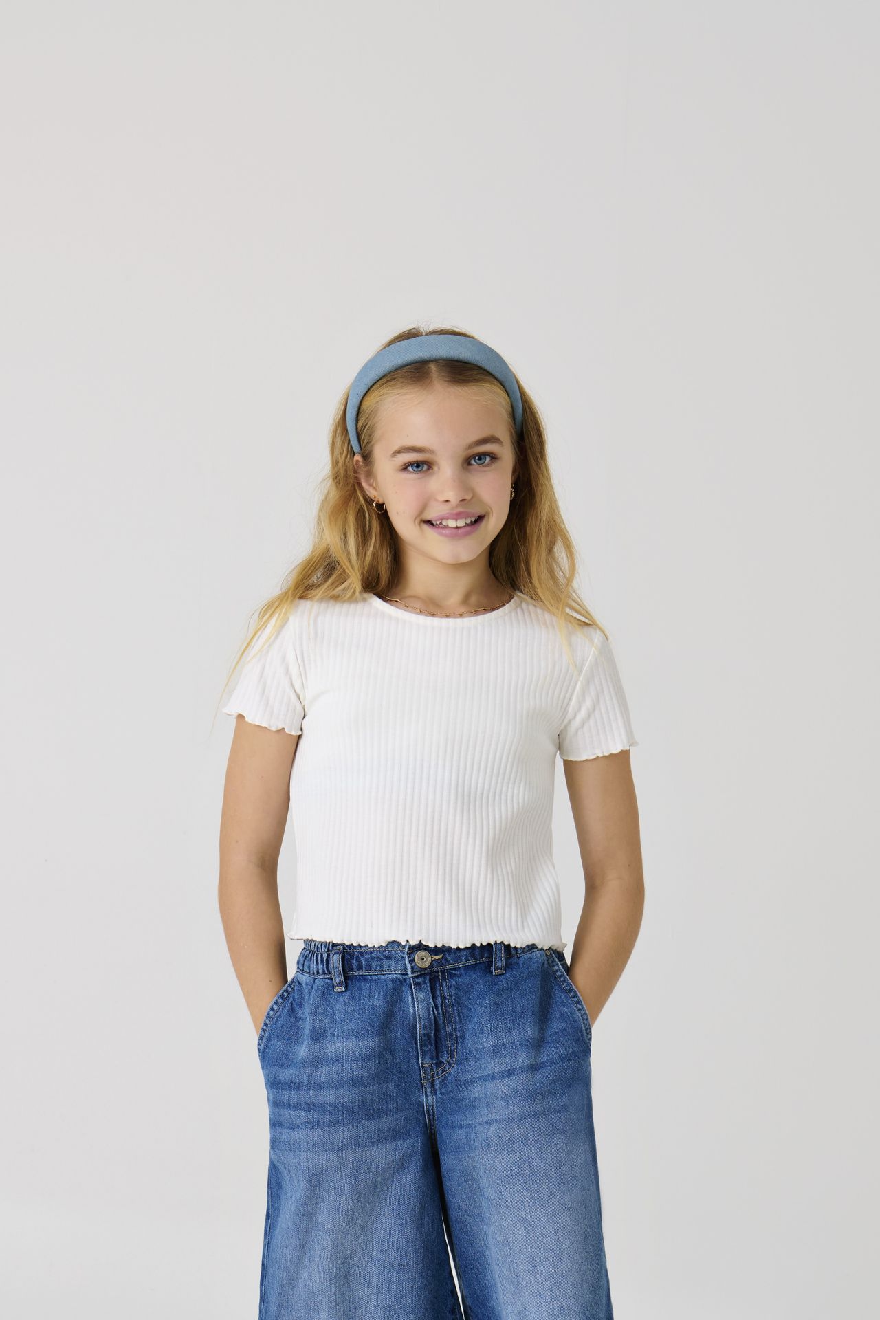 Kids Only KOGNELLA S/S O-NECK TOP NOOS JRS Cloud Dancer 00102069-EKA26011400000019