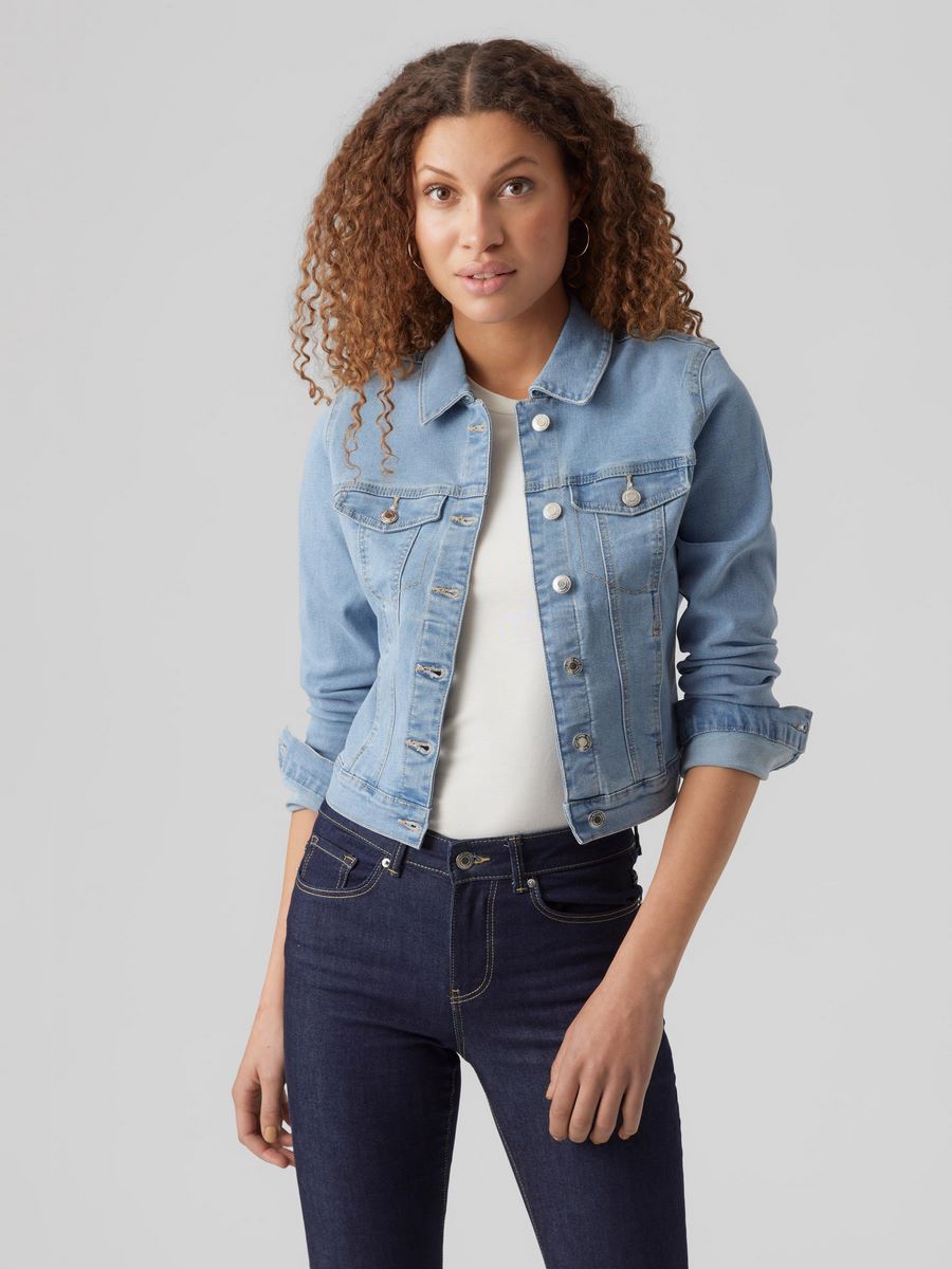 Vero Moda VMLUNA LS SLIM DNM JACKET MIX GA NO Medium Blue Denim 00102074-EKA26011400000591