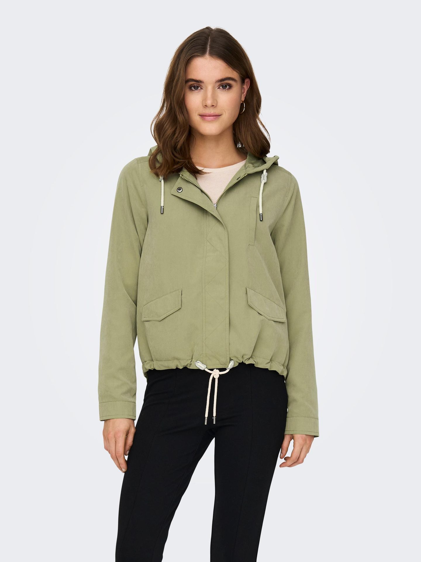 Only ONLSKYLAR HOOD SPRING JACKET CC OTW Aloe 2900135276036