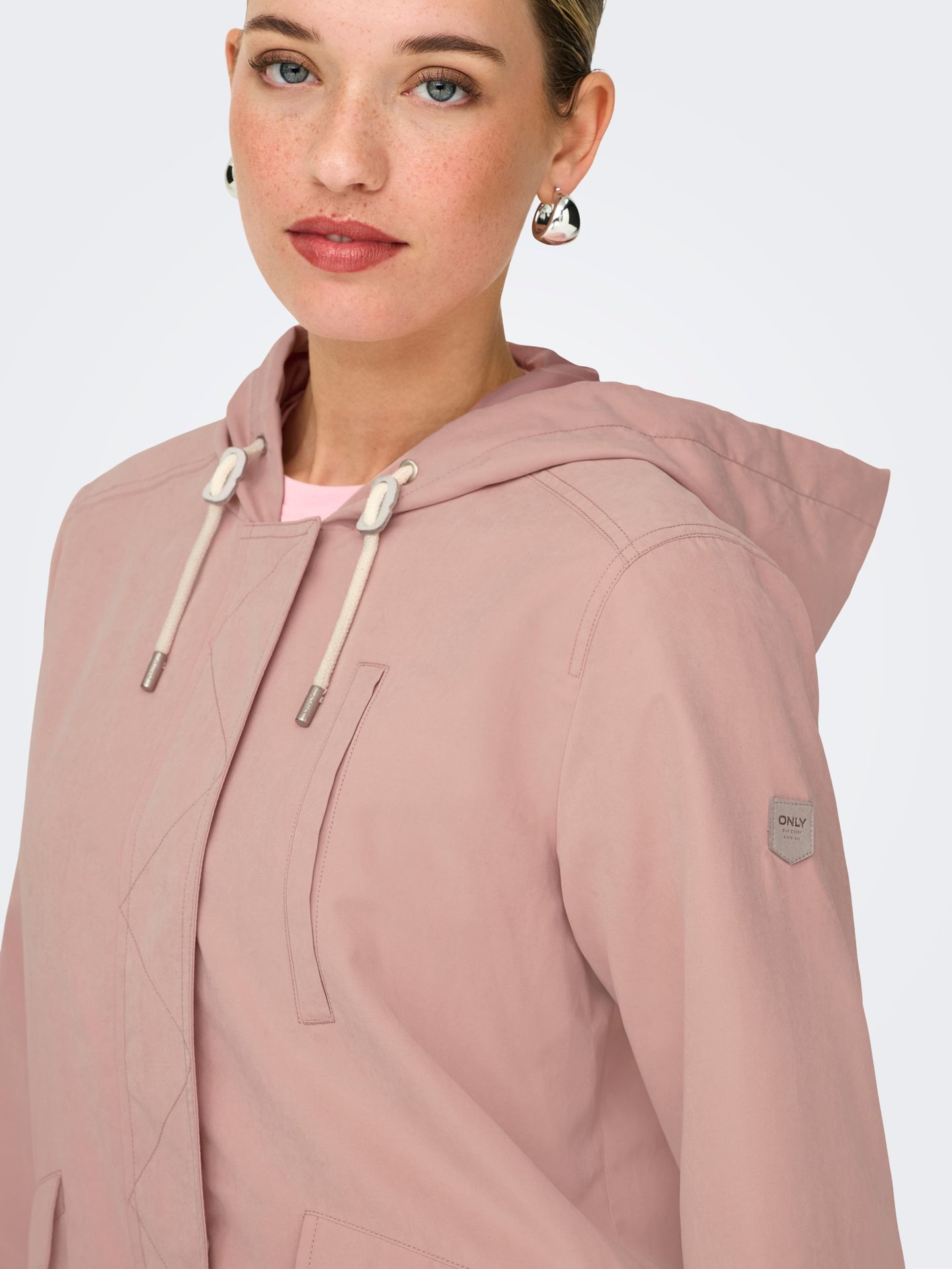 Only ONLSKYLAR HOOD SPRING JACKET CC OTW Misty Rose 2900162947039