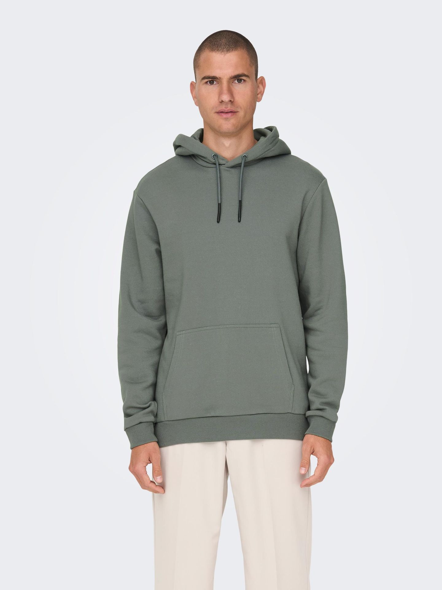 Only & Sons ONSCERES HOODIE SWEAT NOOS Castor Gray 2900136769032 Only & Sons ONSCERES HOODIE SWEAT NOOS Castor Gray 2900136769032