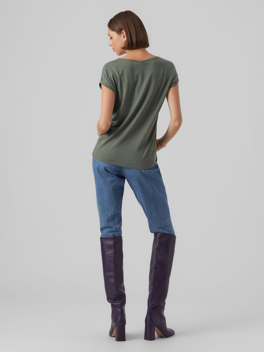 Vero Moda VMAVA PLAIN SS TOP GAJRS NOOS Laurel Wreath 2900135719052