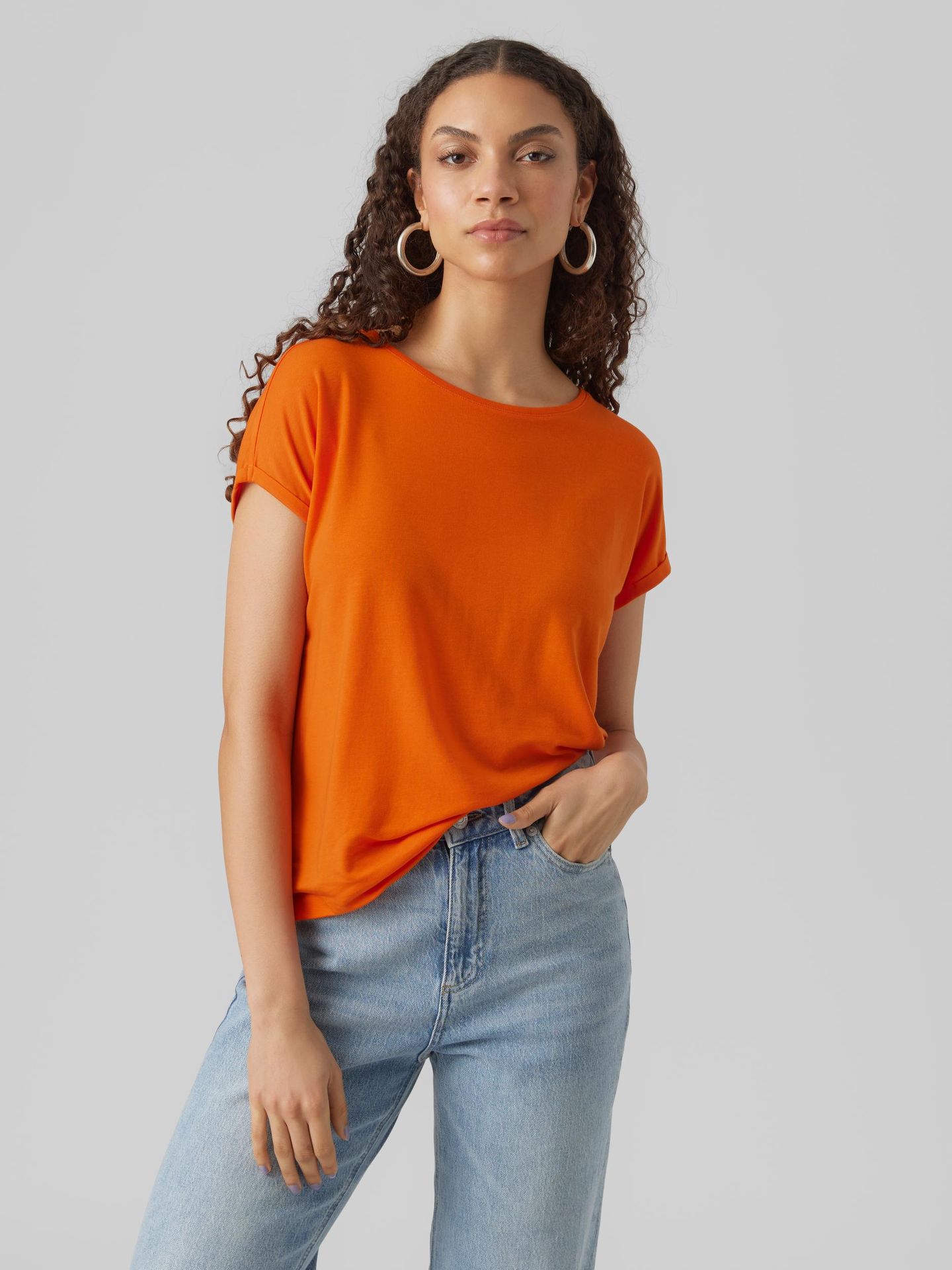 Vero Moda VMAVA PLAIN SS TOP GAJRS NOOS Scarlet Ibis 00102261-EKA26011400001431