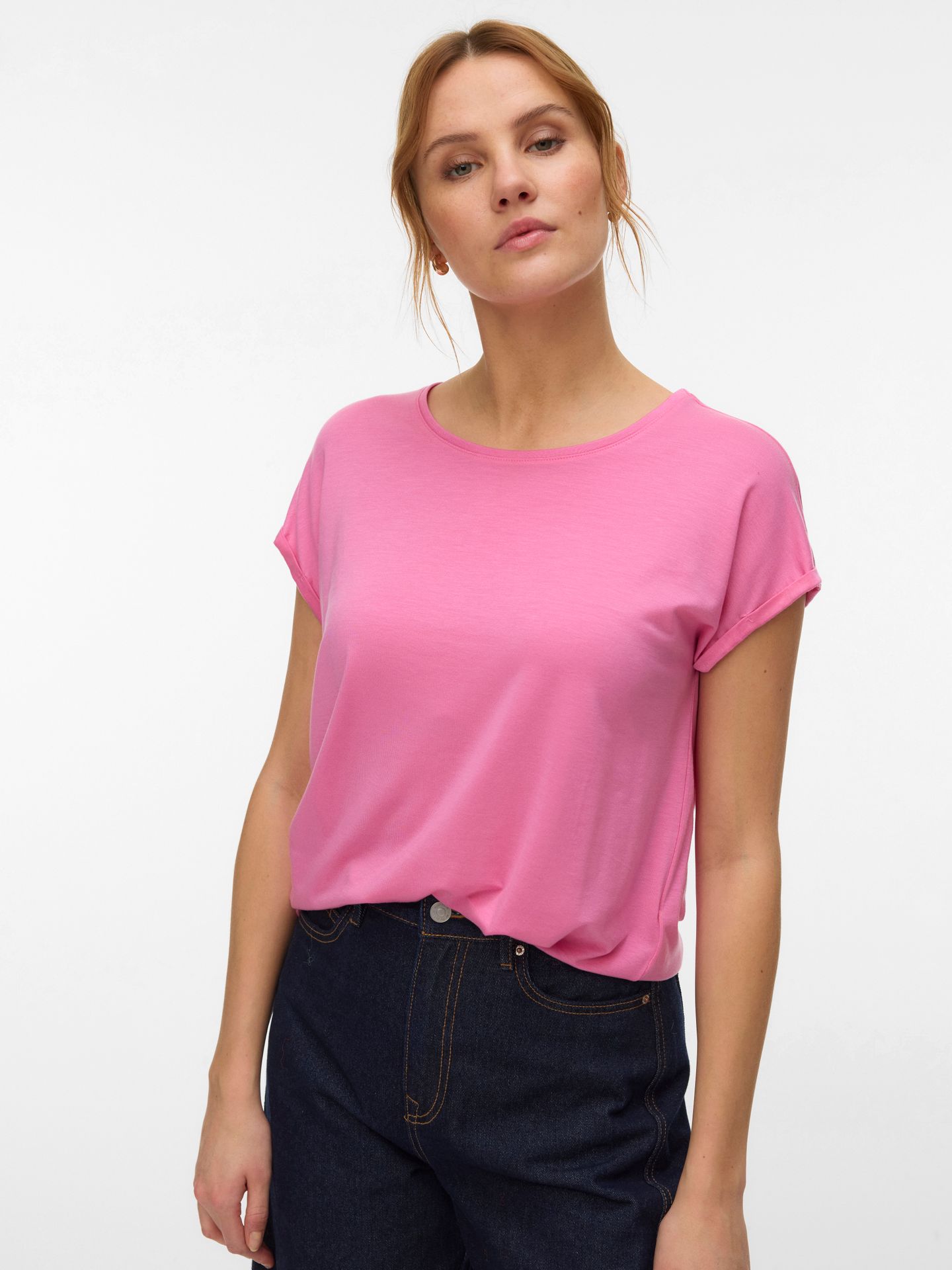 Vero Moda VMAVA PLAIN SS TOP GAJRS NOOS Pink Cosmos 00102261-EKA26011400002182