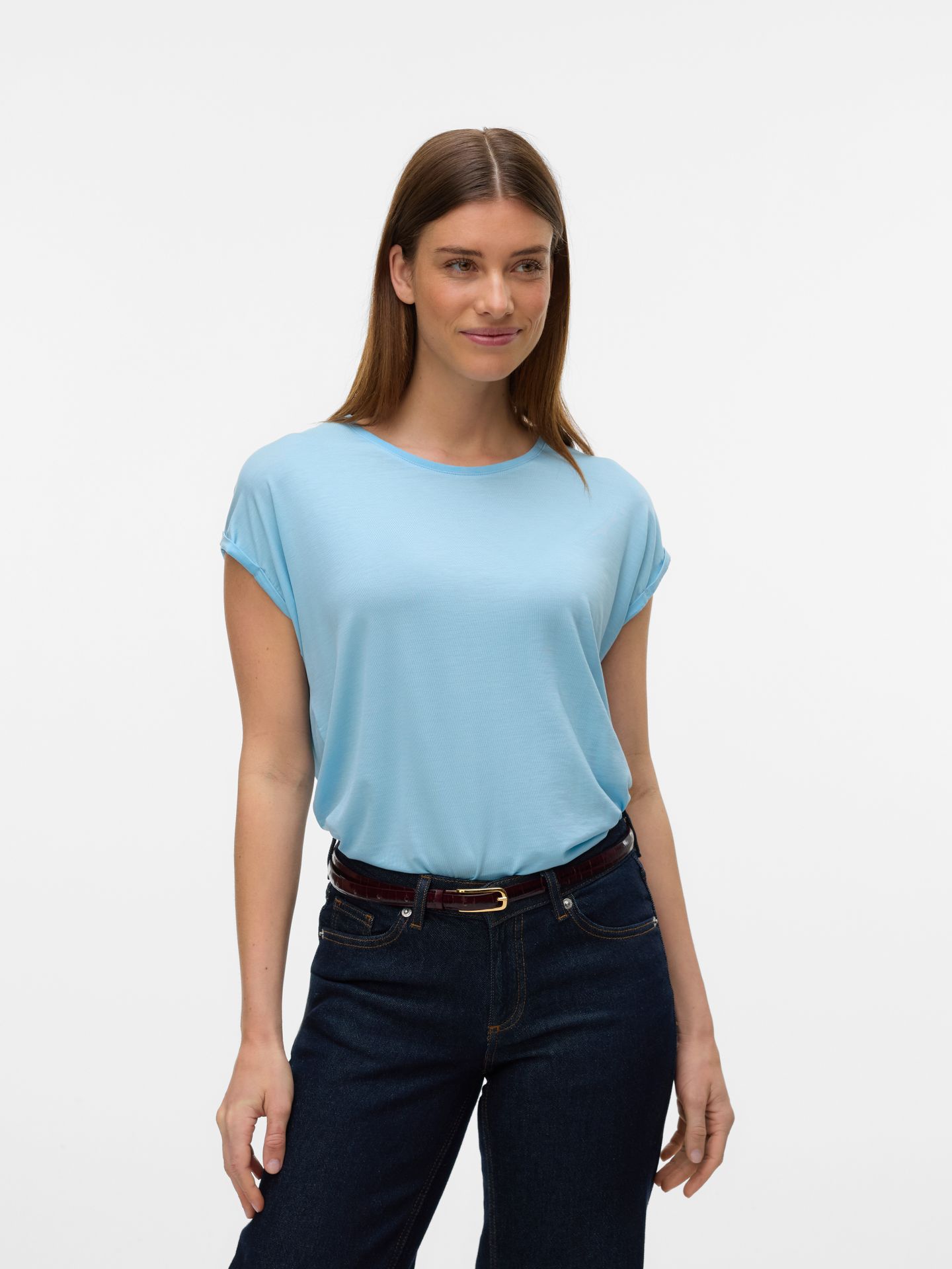 Vero Moda VMAVA PLAIN SS TOP GAJRS NOOS Airy Blue 00102261-EKA26011400002669