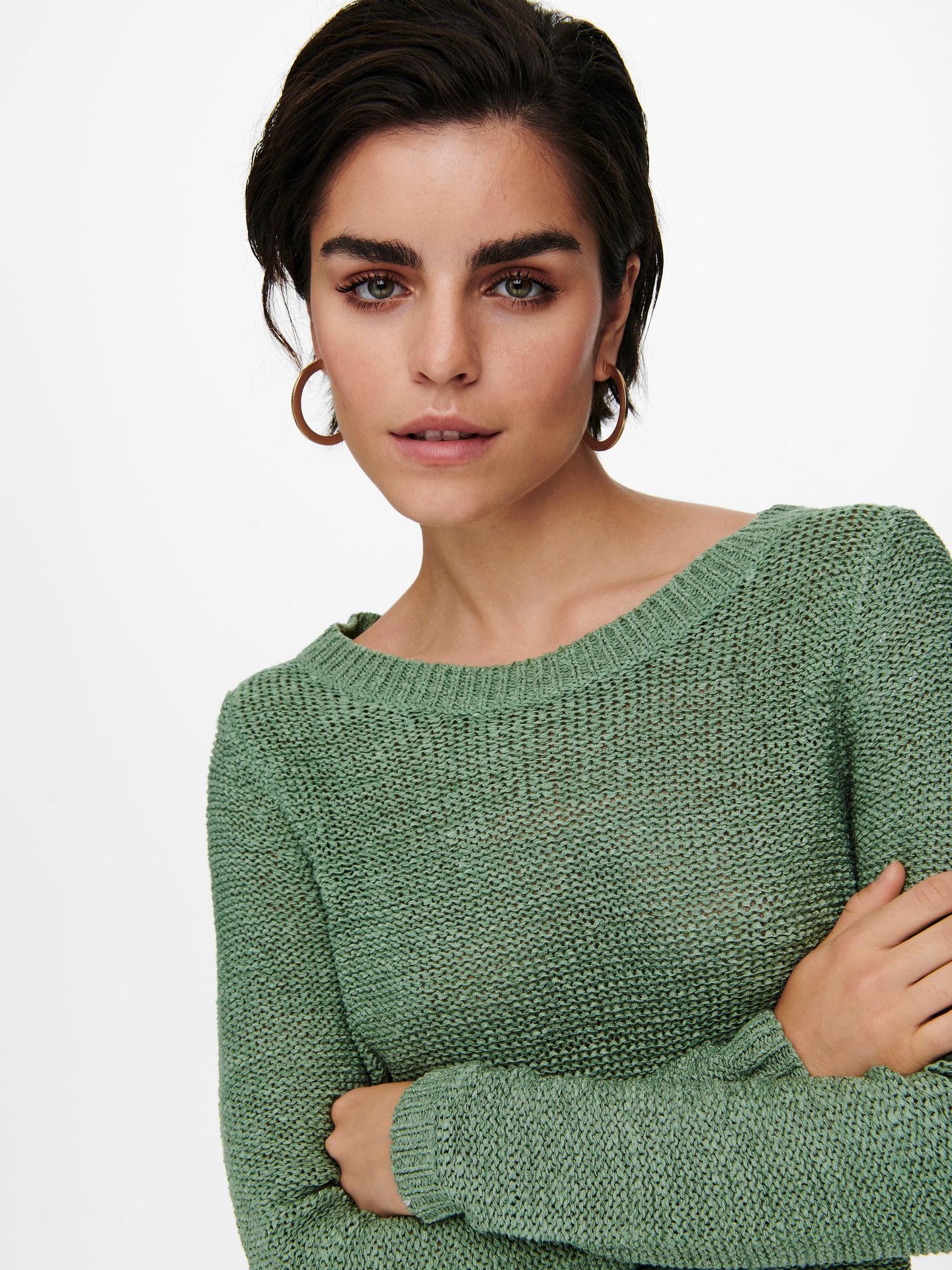 Only ONLGEENA XO L/S PULLOVER KNT NOOS Hedge Green 2900137151058 Only ONLGEENA XO L/S PULLOVER KNT NOOS Hedge Green 2900137151058