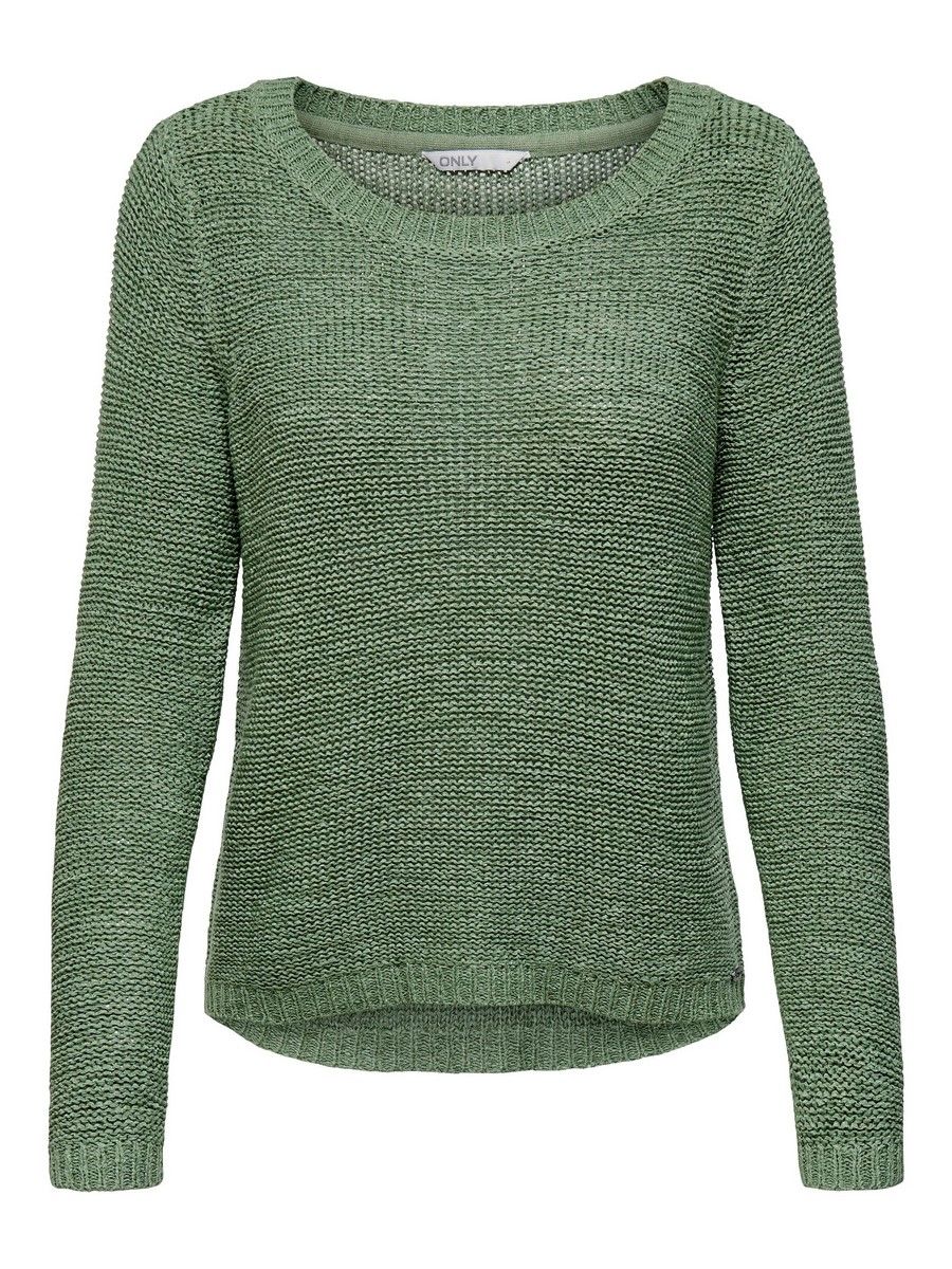 Only ONLGEENA XO L/S PULLOVER KNT NOOS Hedge Green 00102390-EKA26011400000332