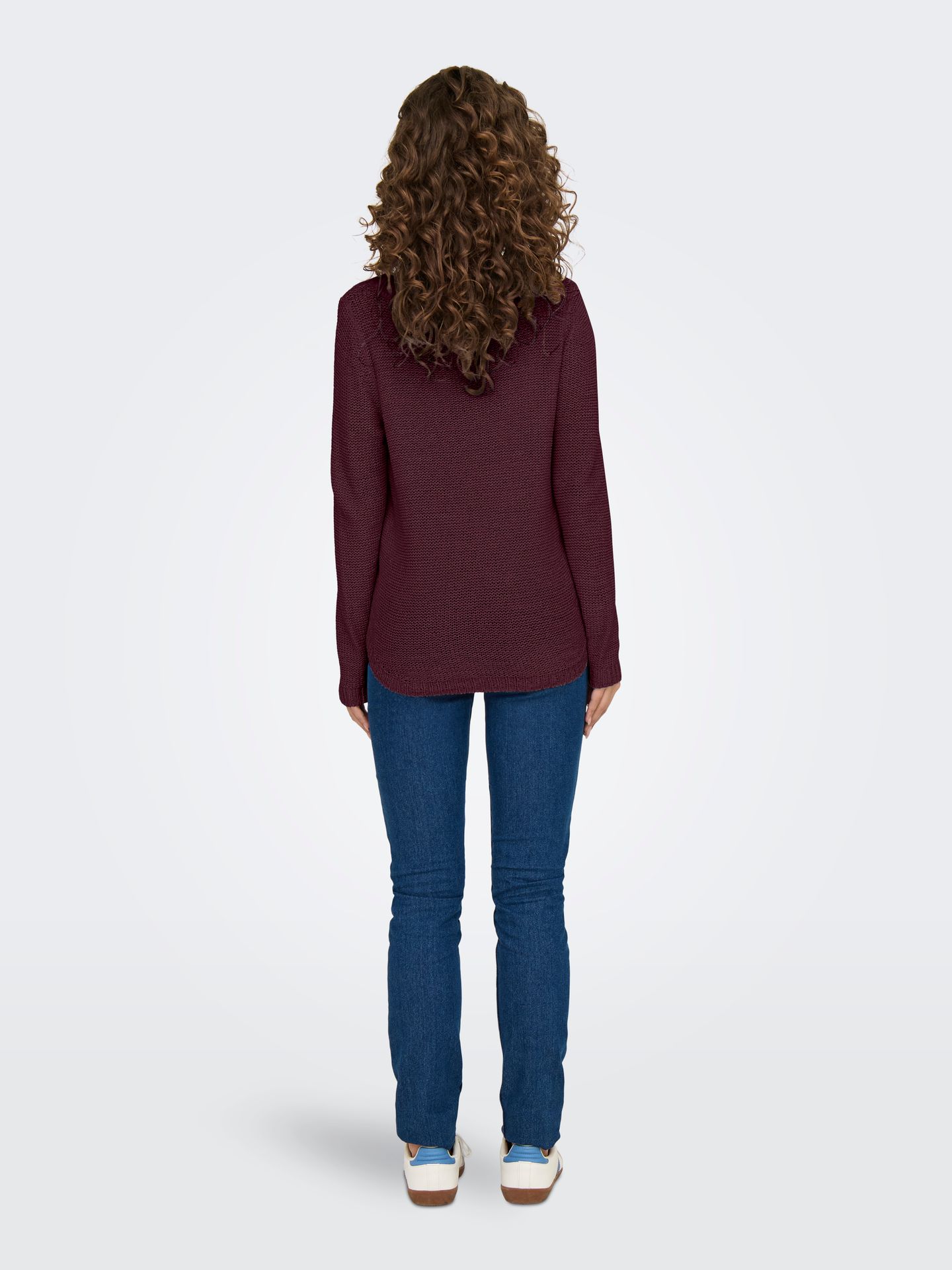 Only ONLGEENA XO L/S PULLOVER KNT NOOS Cabernet 2900157583044