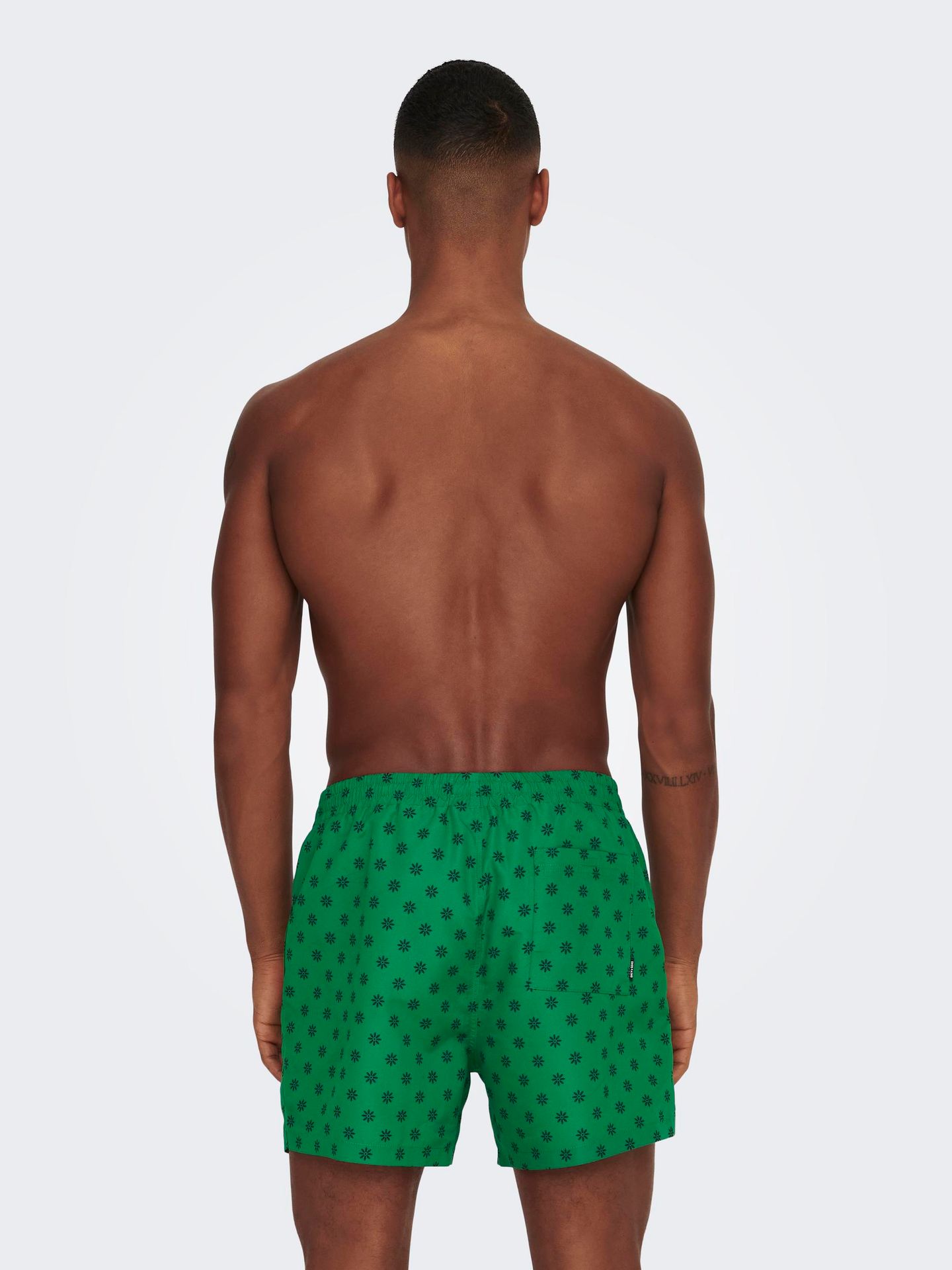 Only & Sons ONSTED LIFE SWIM SHORT DISTY AOP Verdant Green/DARK NAVY 00102408-EKA26011400001532