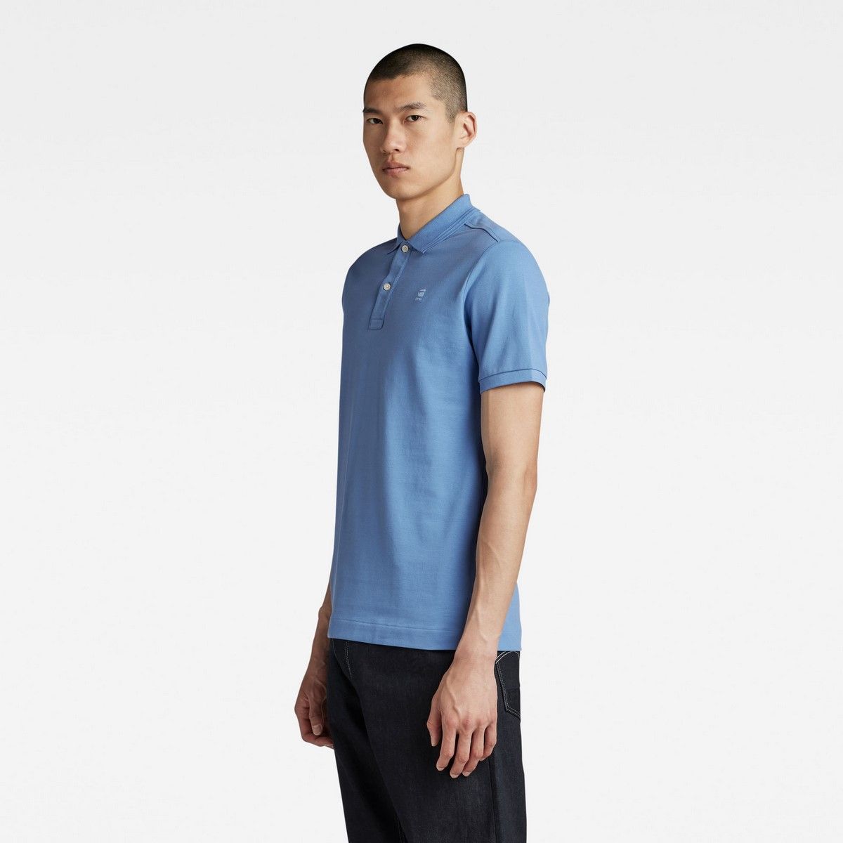 G-star Raw Dunda slim polo s\s 8803 deep wave 00102414-EKA07001300000066