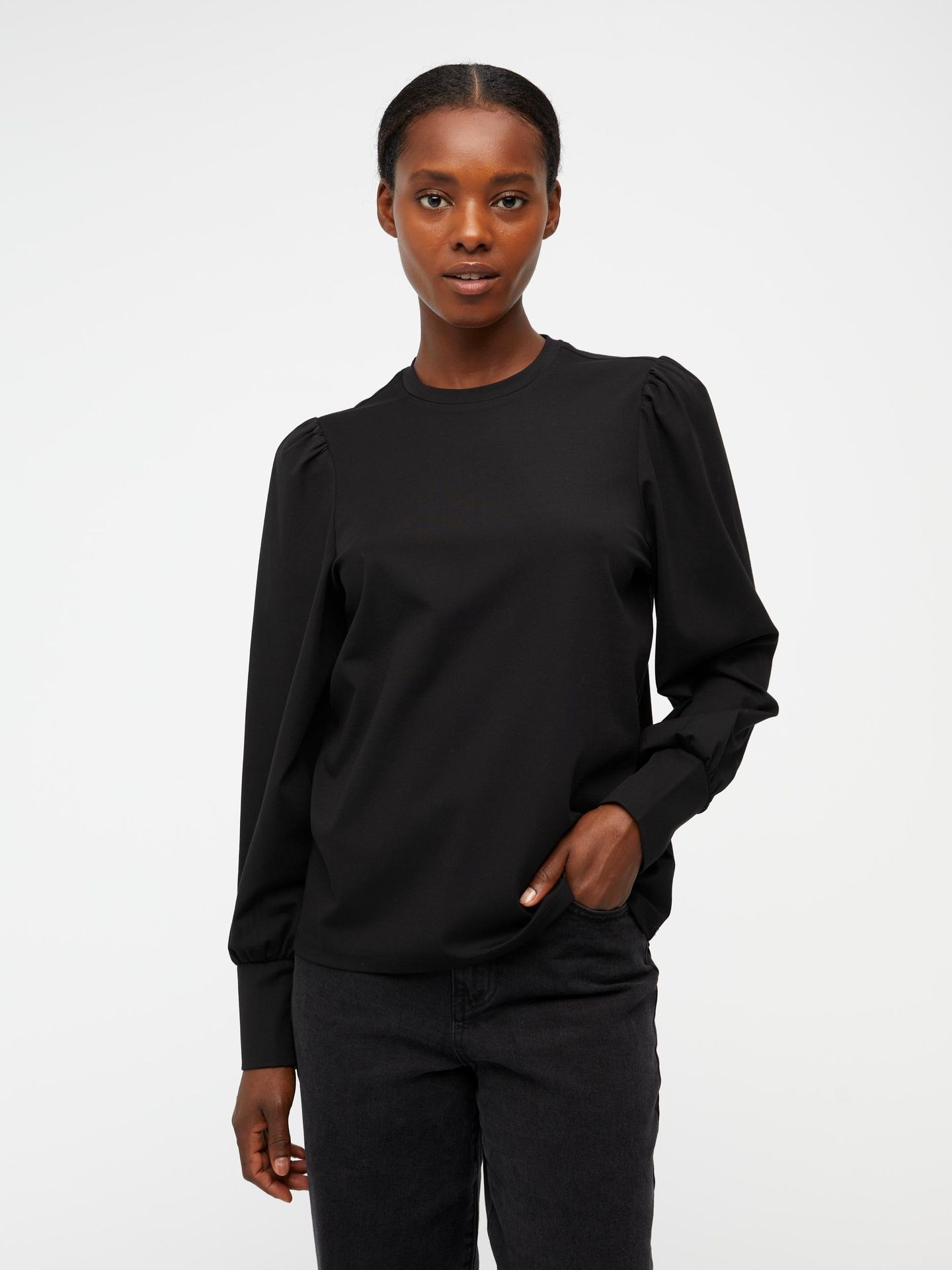 Object OBJCAROLINE L/S TOP NOOS Black 2900135940036