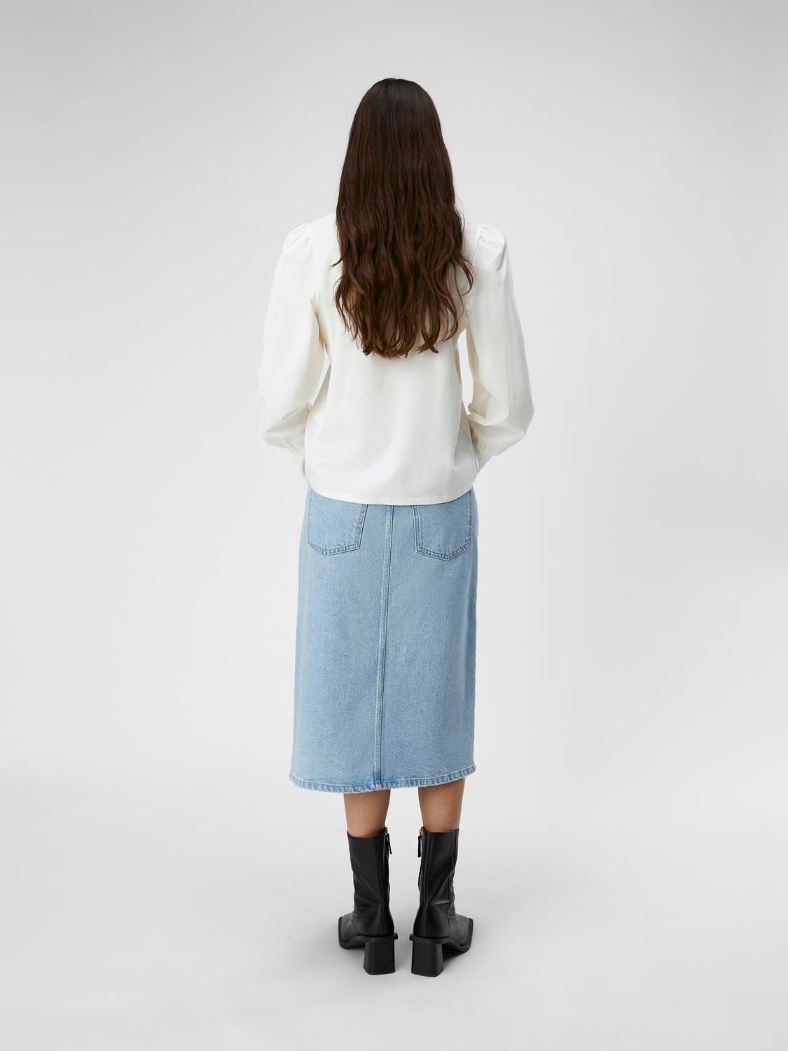 Object OBJCAROLINE L/S TOP NOOS Cloud Dancer 2900149197037