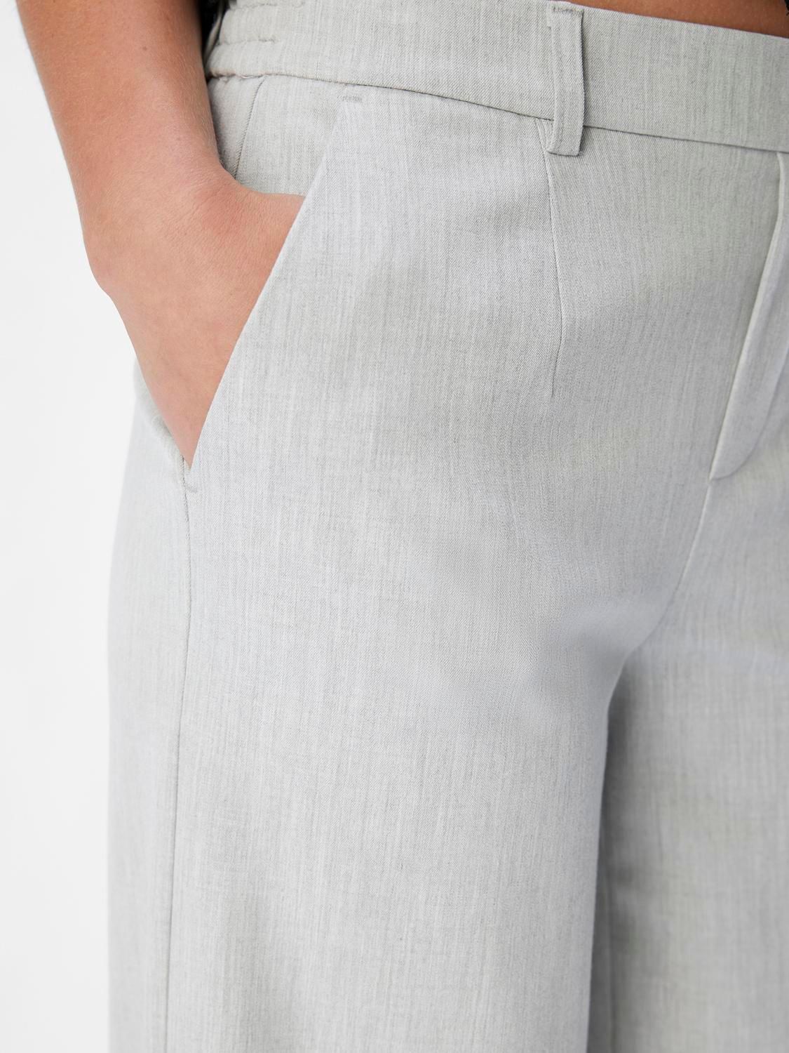 Object OBJLISA WIDE PANT NOOS Light Grey Melange 2900153384027