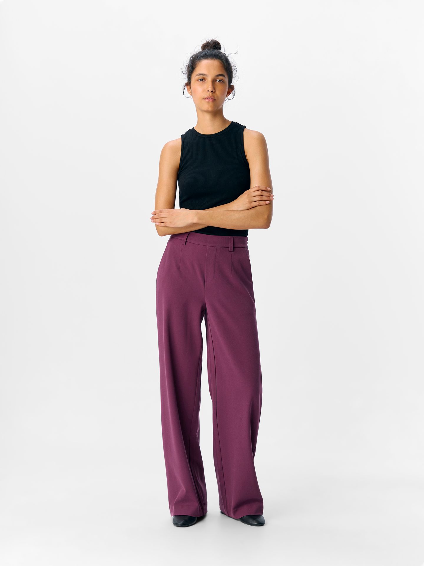 Object OBJLISA WIDE PANT NOOS Mauve Wine 2900159267065