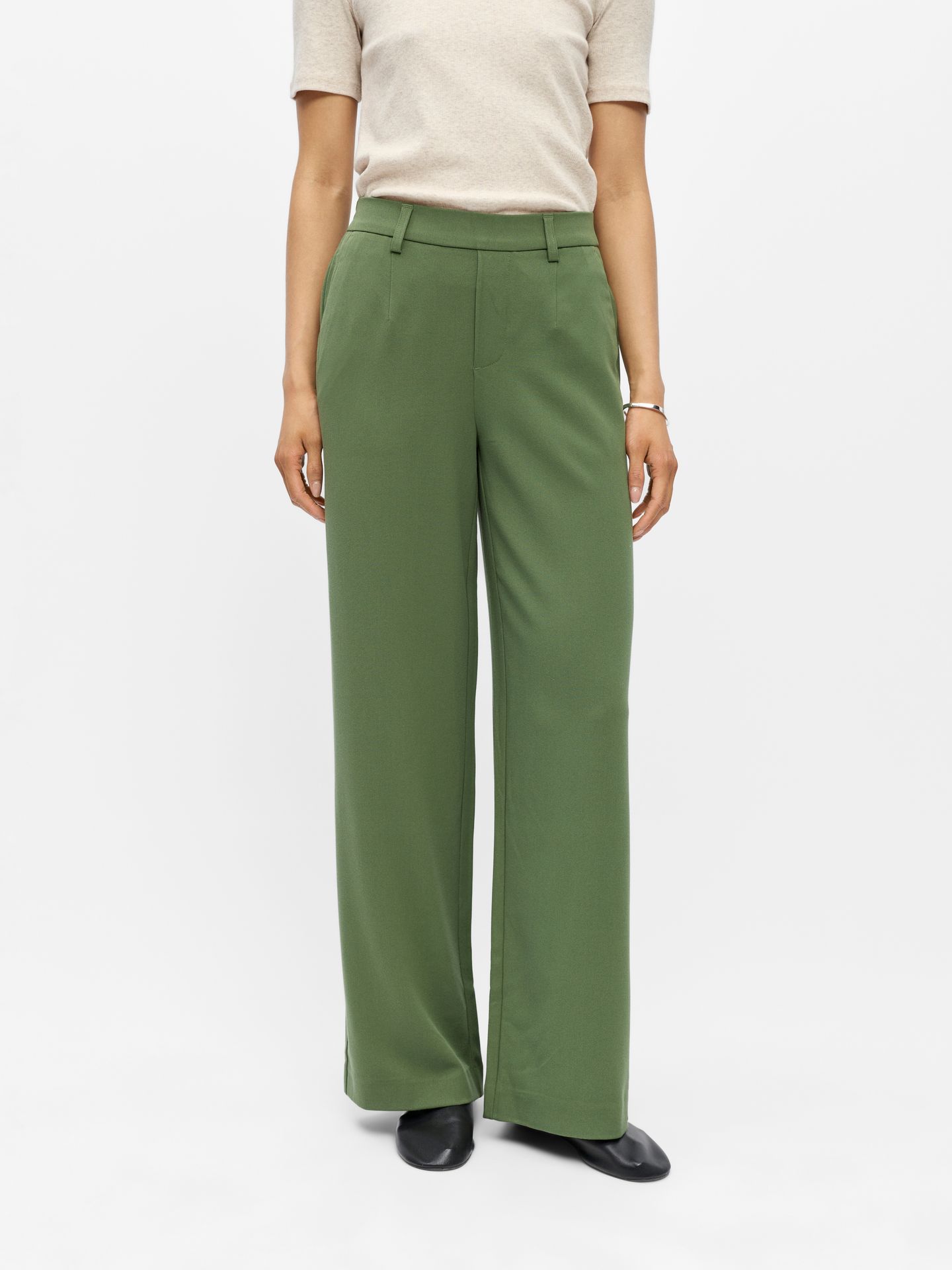 Object OBJLISA WIDE PANT NOOS Bronze Green 00102475-EKA22000400000236