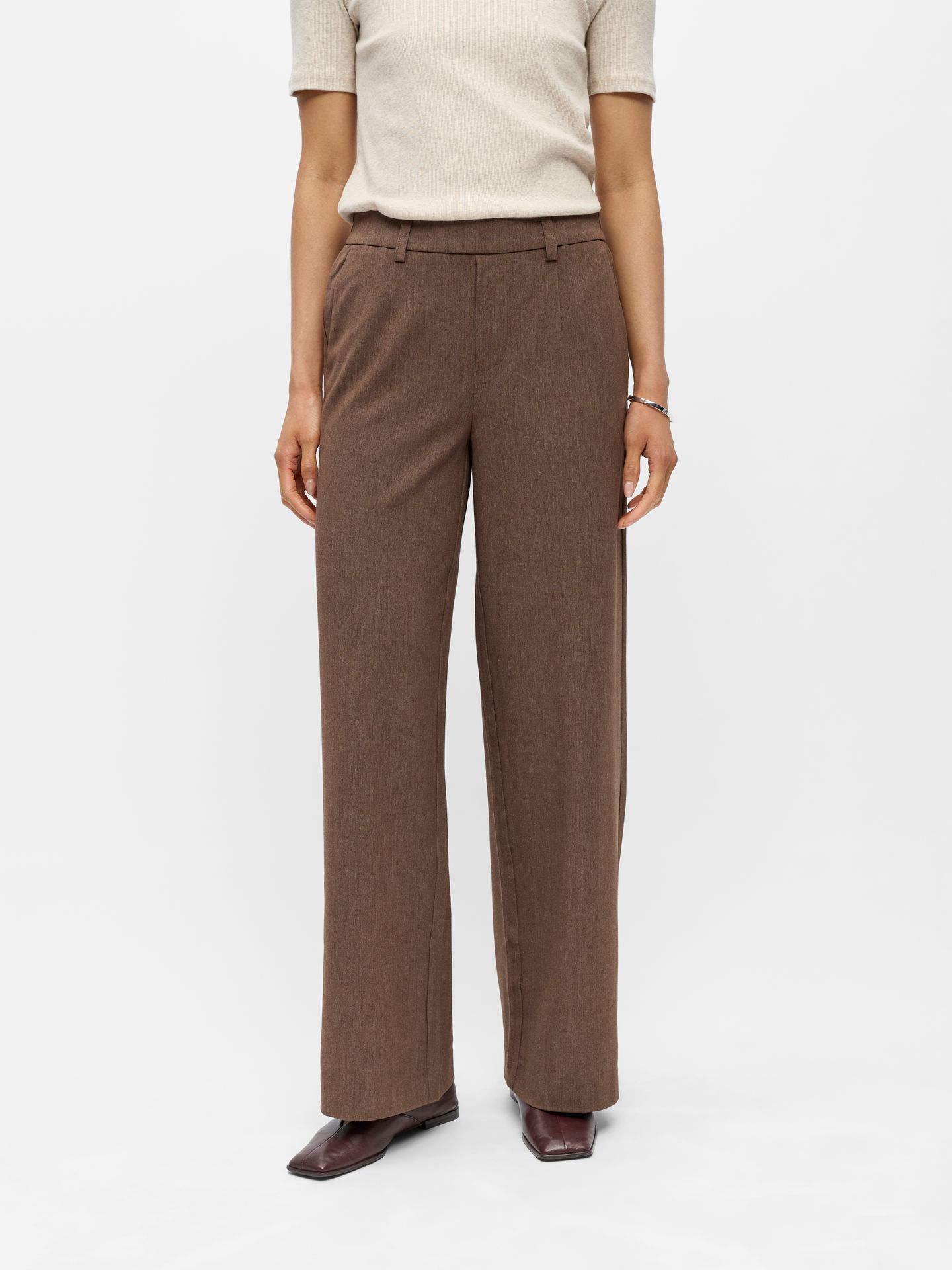 Object OBJLISA WIDE PANT NOOS Carafe/Melange 00102475-EKA22000400000238