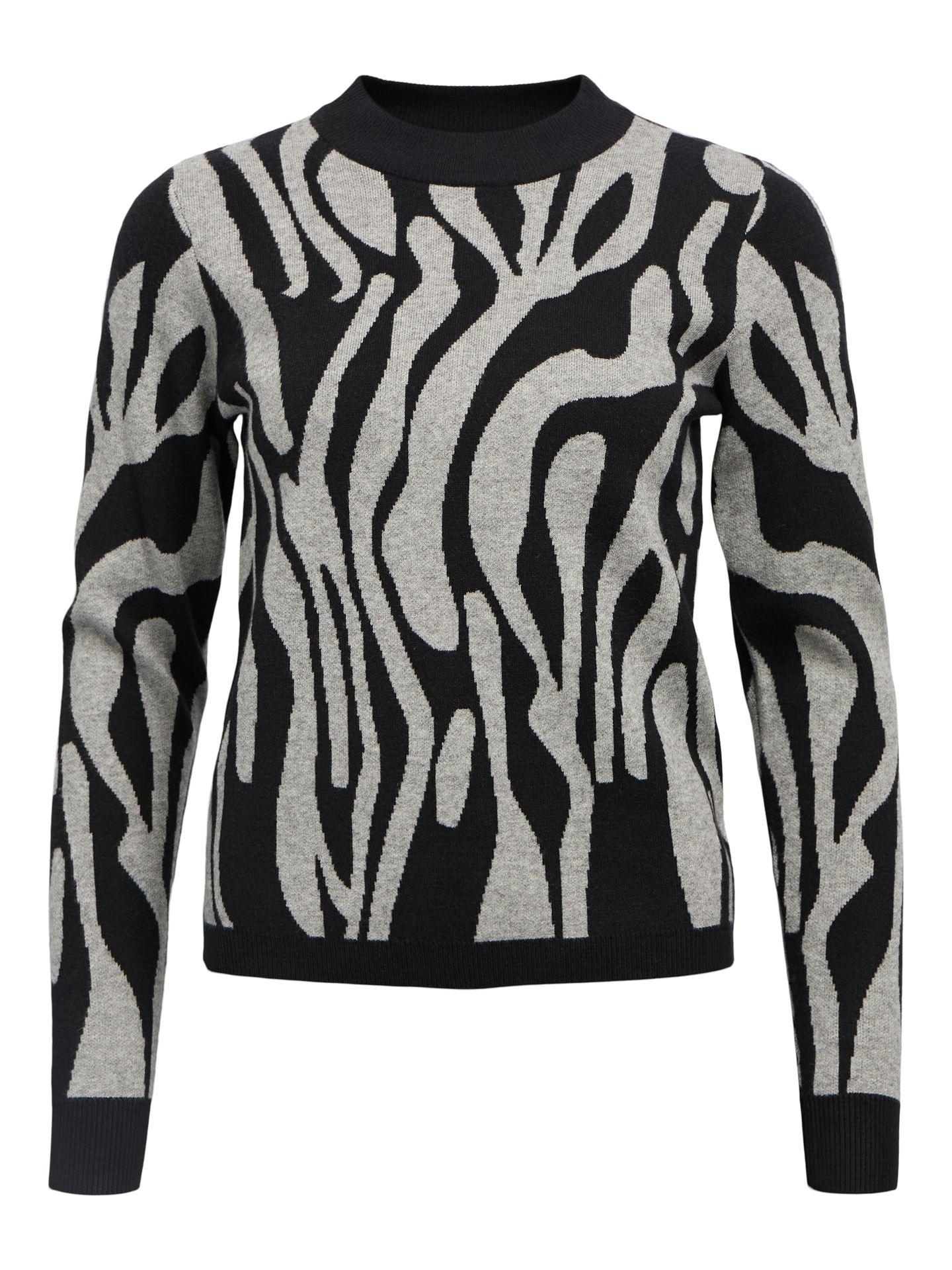 Object OBJRAY L/S  KNIT PULLOVER AOP NOOS Black/Mgm abstract 2900159669043