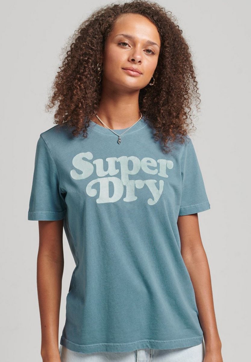 Superdry Vintage Cooper Classic tee grys-blauw 00102512-B9