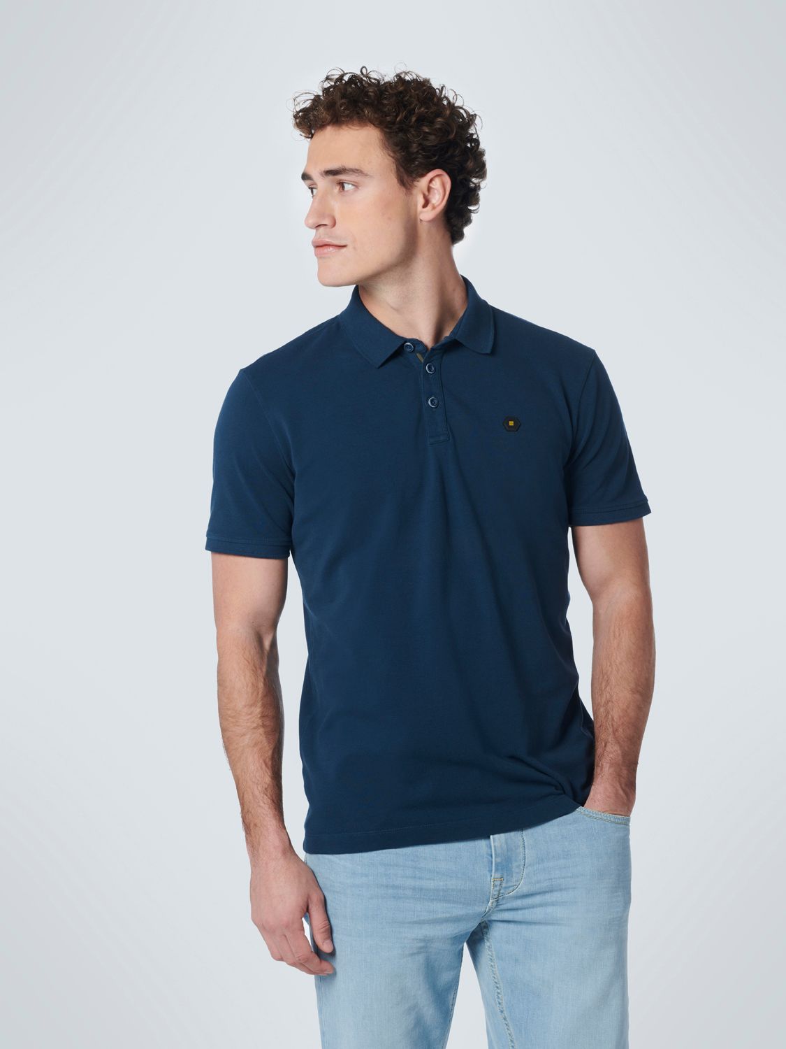 No Excess Polo Pique Garment Dyed Responsible Carbon Blue 179 00102517-EKA14000100000039