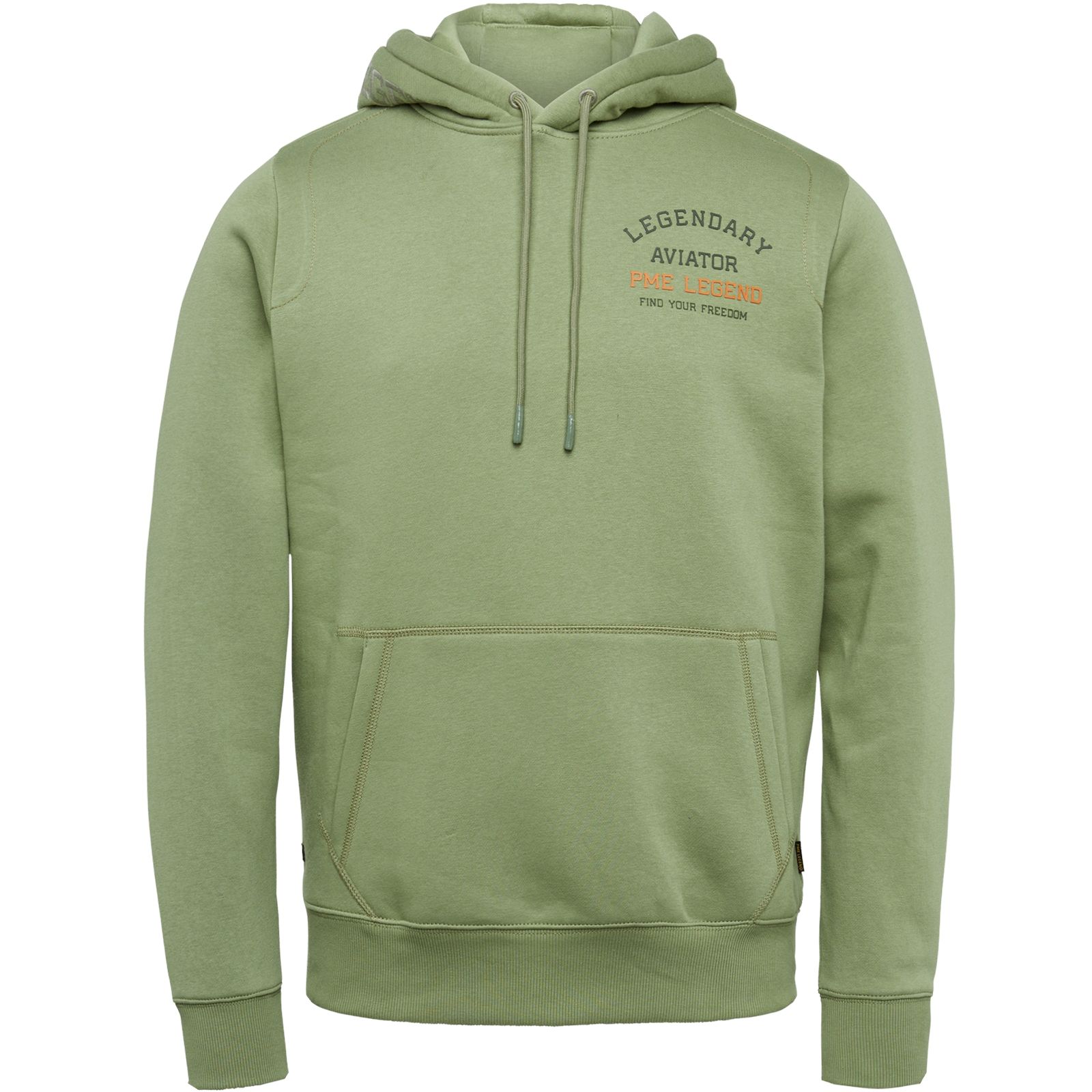 Pme Legend Hooded brushed sweat Oil Green 00102535-6379