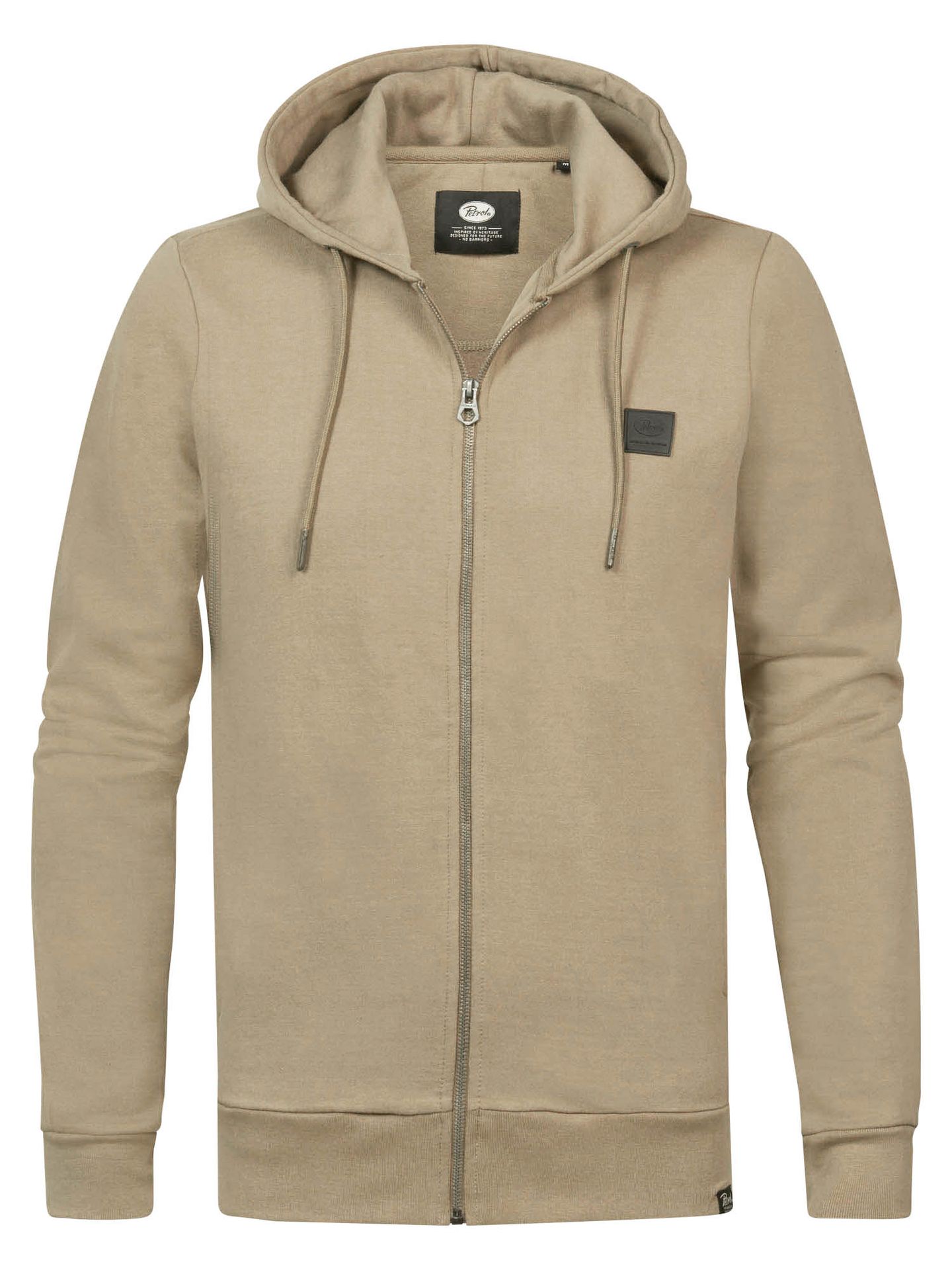 Petrol Industries Men Sweater Hooded Zip Concrete Brown7125 00102590-EKA26002700000050