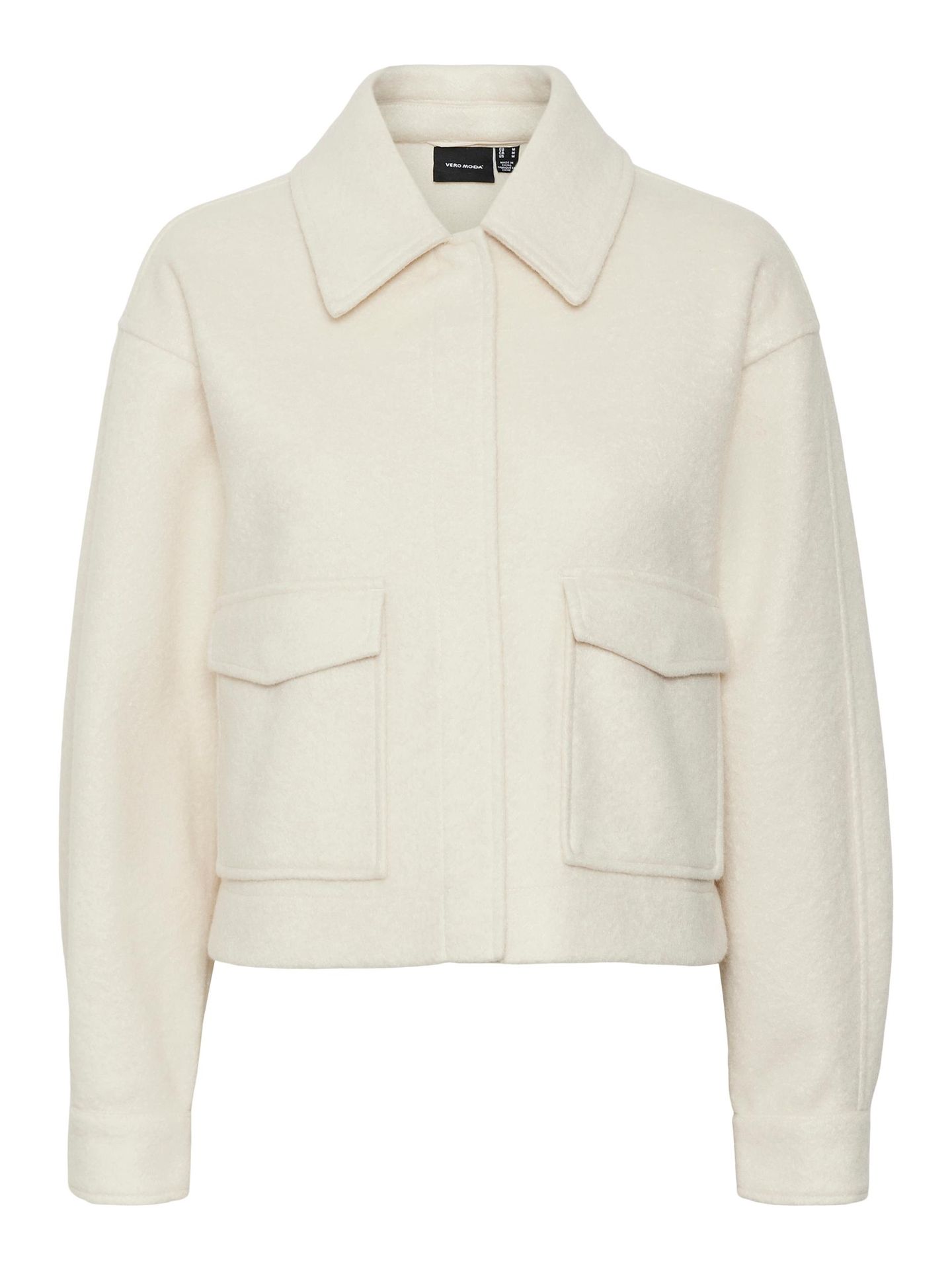Vero Moda VMMEGAN SHORT JACKET BOOS Birch/MELANGE 00102741-EKA26011400000164