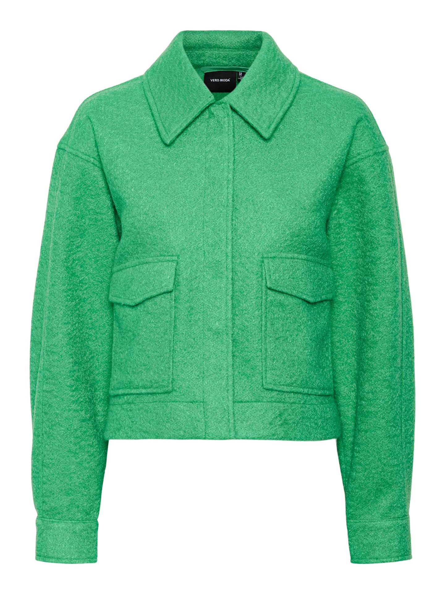 Vero Moda VMMEGAN SHORT JACKET BOOS Bright Green/White tiny dots 00102741-EKA26011400001263