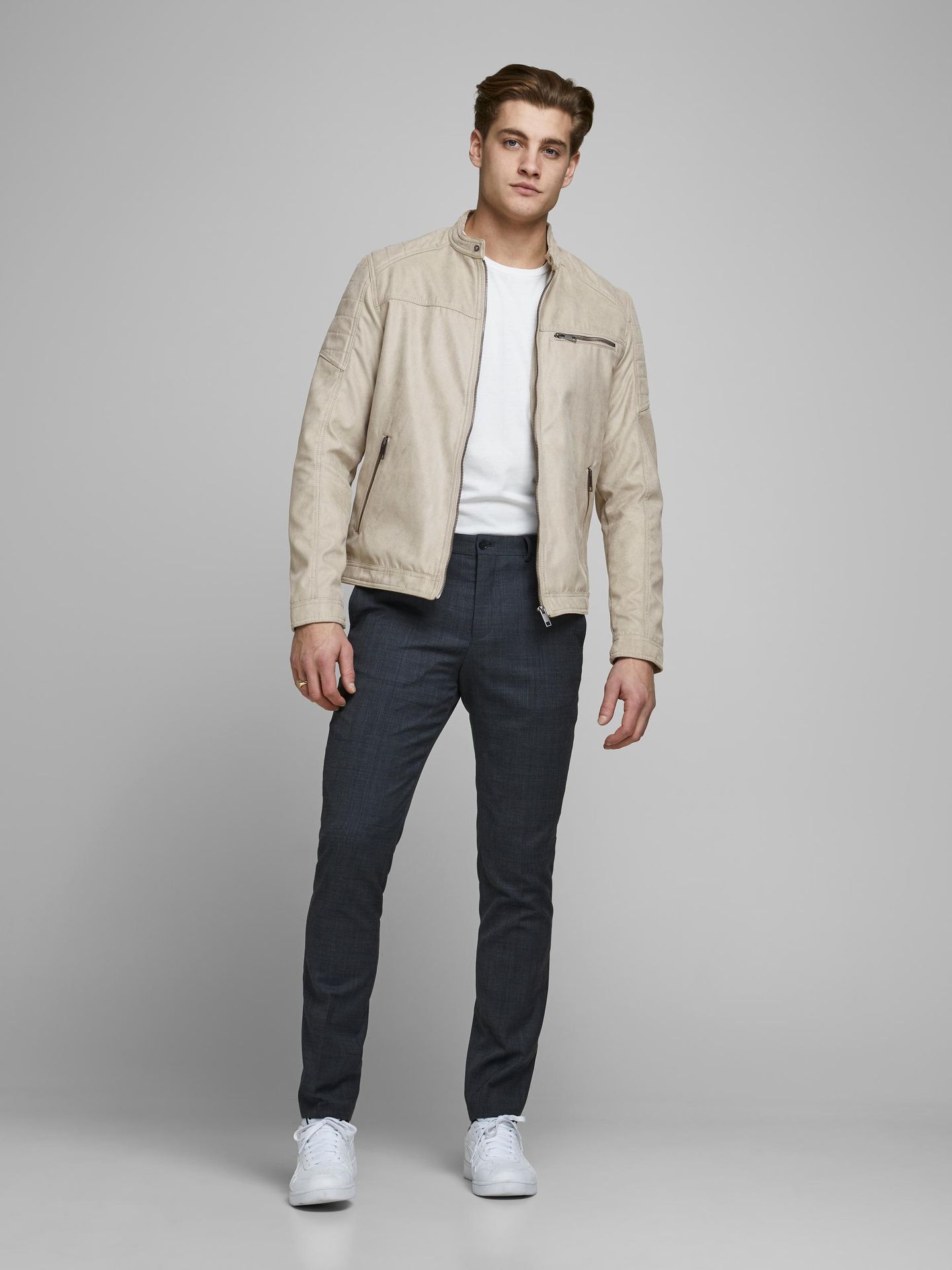 Jack & Jones JJEROCKY JACKET NOOS String/Fake suede 2900136450015