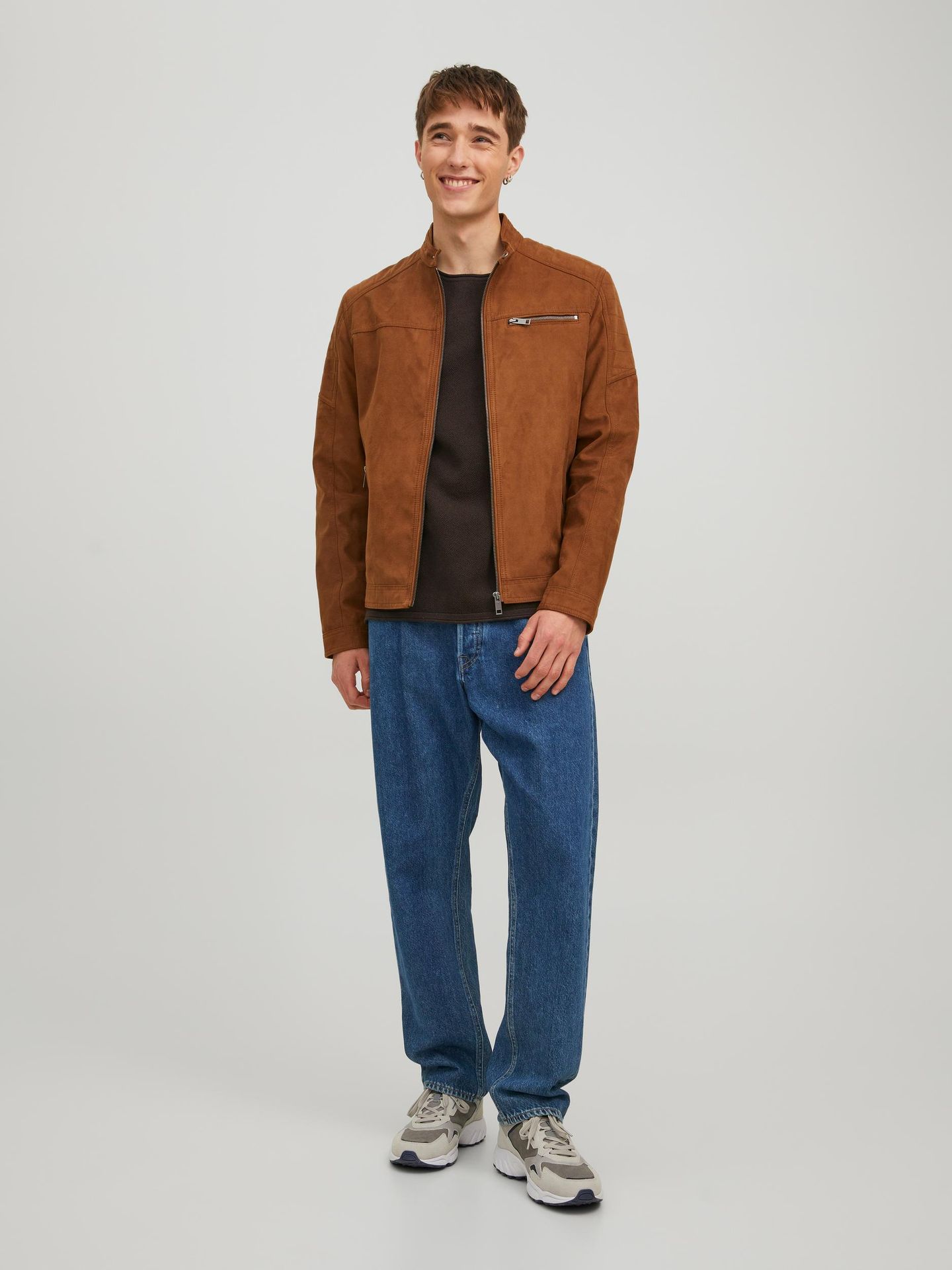 Jack & Jones JJEROCKY JACKET NOOS Cognac/Fake suede 00102751-EKA26011400001177