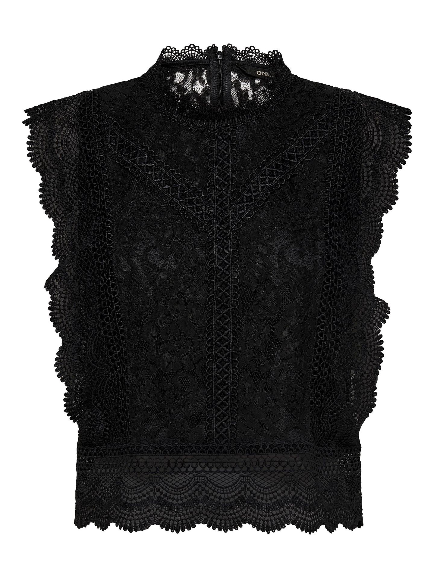 Only ONLKARO S/L LACE TOP NOOS WVN Black 2900136460014
