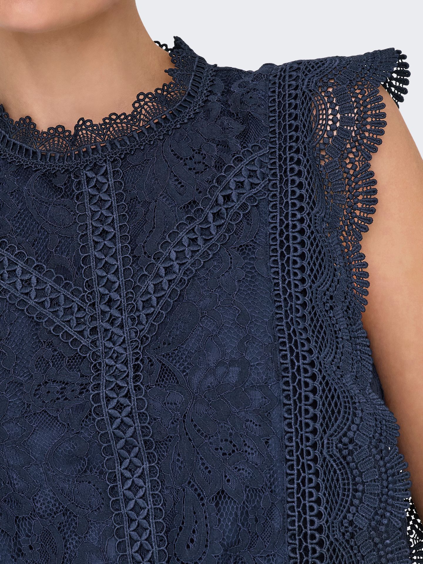Only ONLKARO S/L LACE TOP NOOS WVN Night Sky 2900166450030