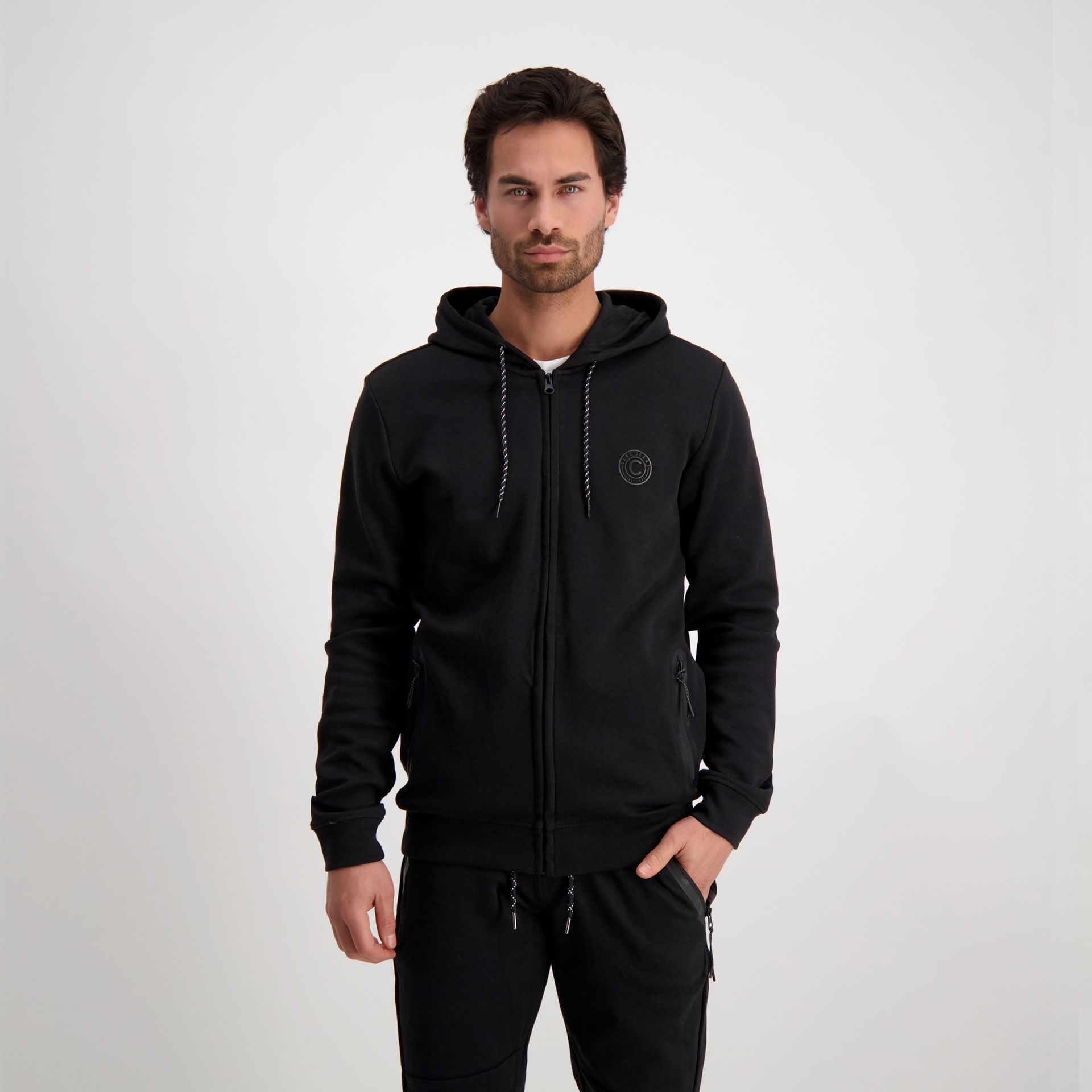 Cars jeans Sweatjacket Iscar  01 black 00102762-EKA03000200000001