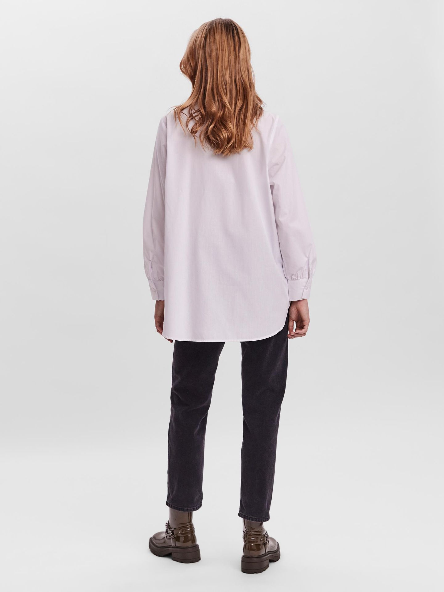 Vero Moda VMELLA L/S BASIC SHIRT NOOS Bright White 2900136485048