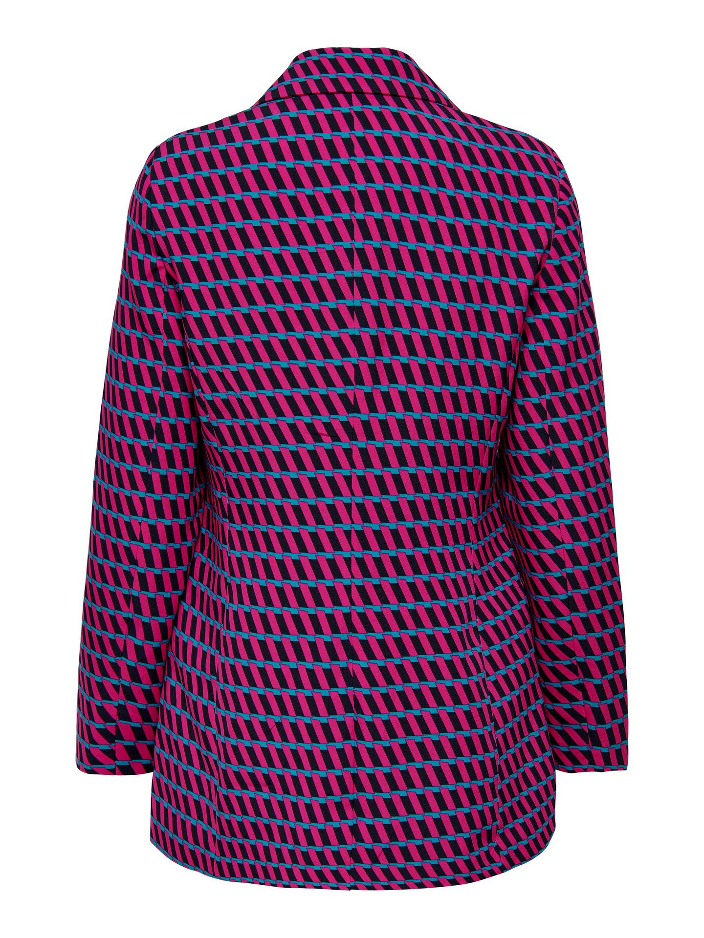 Only ONLCORINNA-ABBA L/S AOP BLAZER CC T Pink Yarrow/Navy blazer and capri b 2900136512034