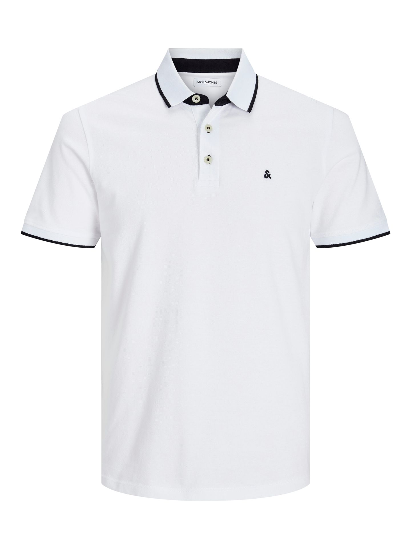Jack & Jones JJEPAULOS POLO SS NOOS White/SLIM FIT 00102822-EKA26011400000234