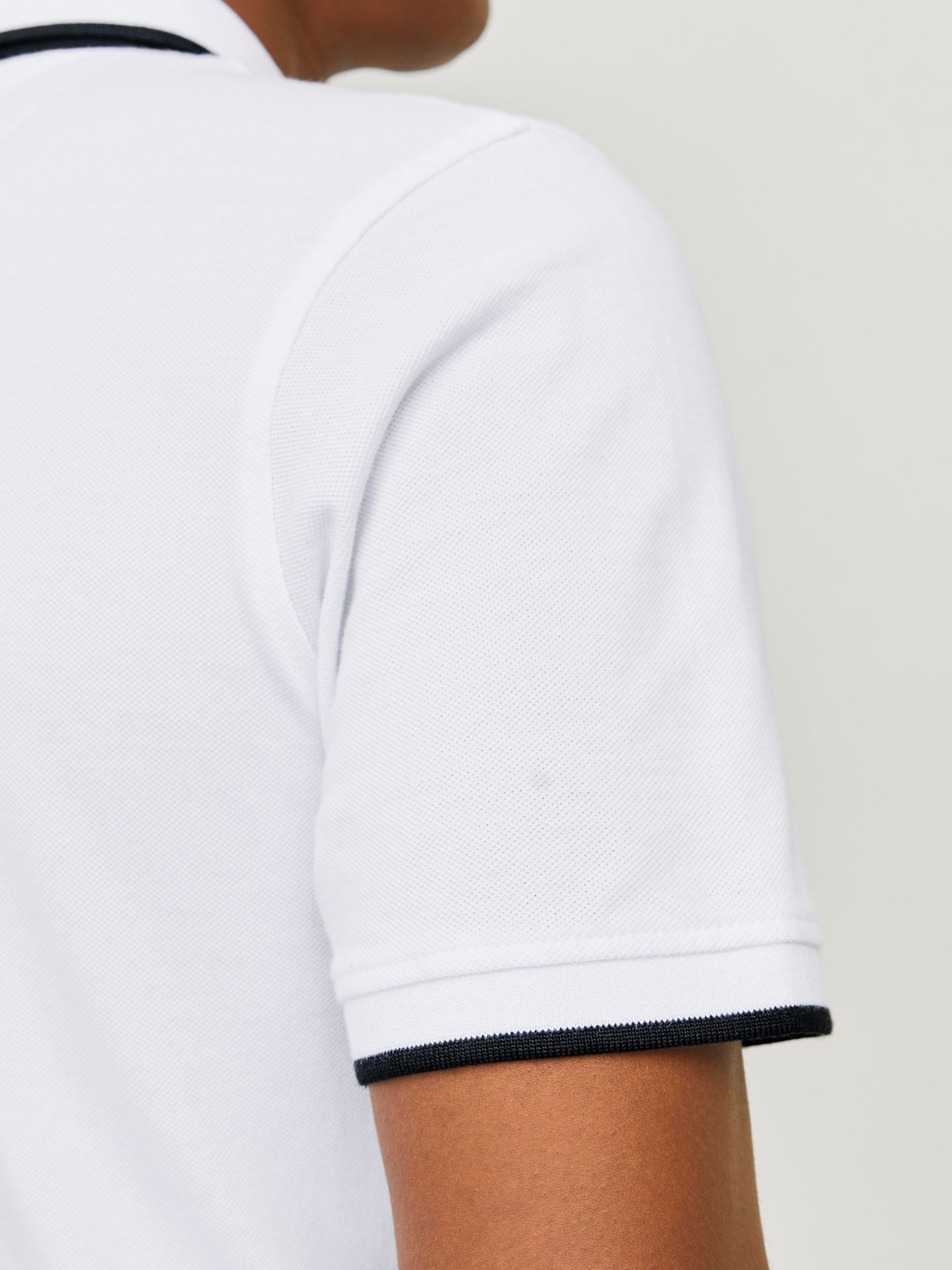 Jack & Jones JJEPAULOS POLO SS NOOS White/SLIM FIT 2900167810048