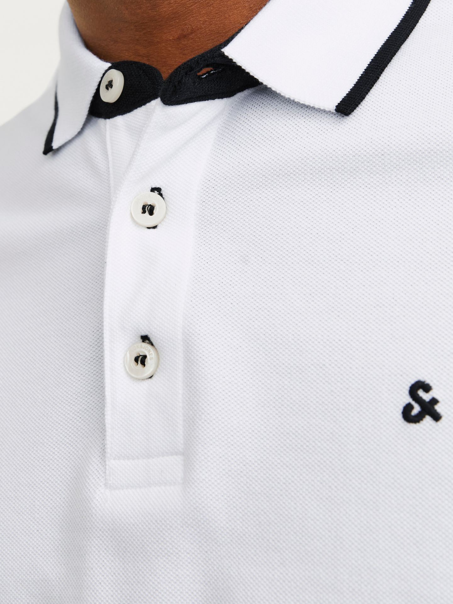 Jack & Jones JJEPAULOS POLO SS NOOS White/SLIM FIT 2900167810048