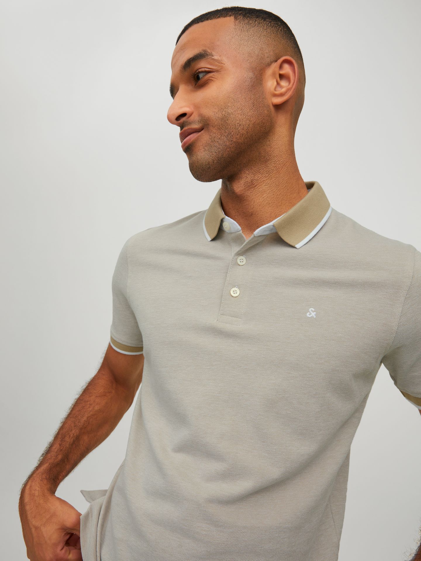 Jack & Jones JJEPAULOS POLO SS NOOS Crockery/MELANGE 2900157617015