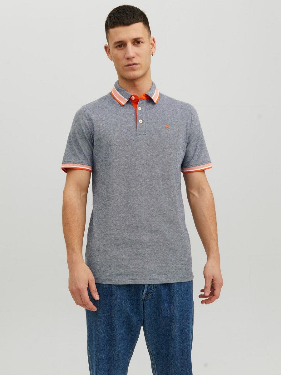 Jack & Jones JJEPAULOS POLO SS NOOS Navy Blazer/NEON 2900136588022 Jack & Jones JJEPAULOS POLO SS NOOS Navy Blazer/NEON 2900136588022