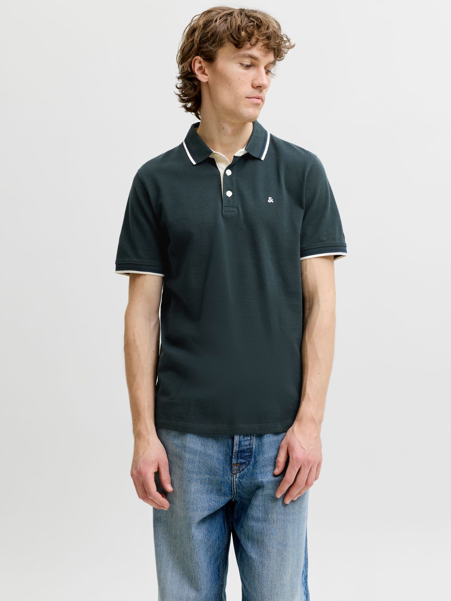 Jack & Jones JJEPAULOS POLO SS NOOS Scarab/PLAY 2900167813018