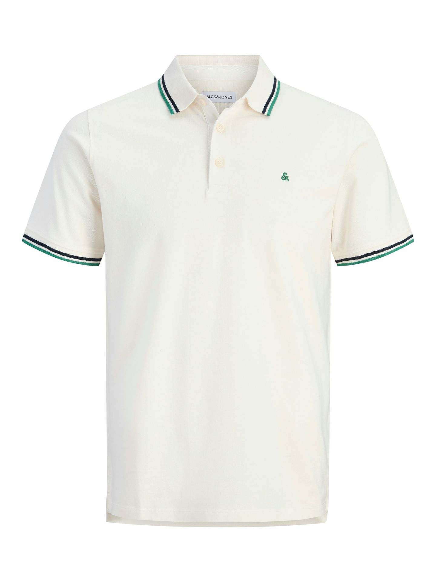 Jack & Jones JJEPAULOS POLO SS NOOS Cloud Dancer/PLAY 1/Verdant Green 00102822-EKA26011400003585