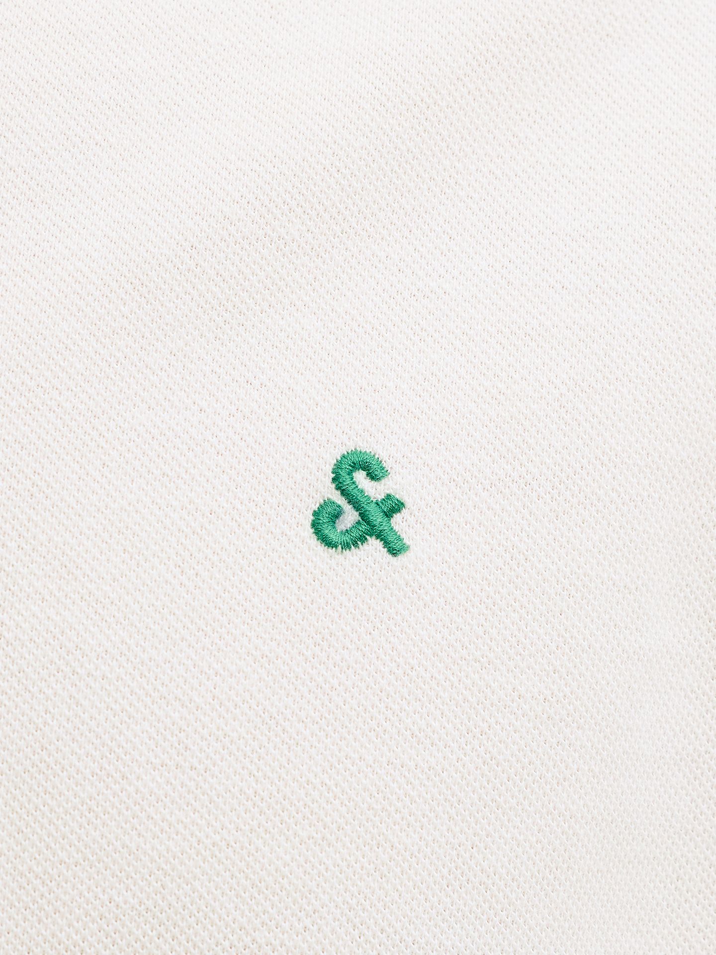 Jack & Jones JJEPAULOS POLO SS NOOS Cloud Dancer/PLAY 1/Verdant Green 2900167816040