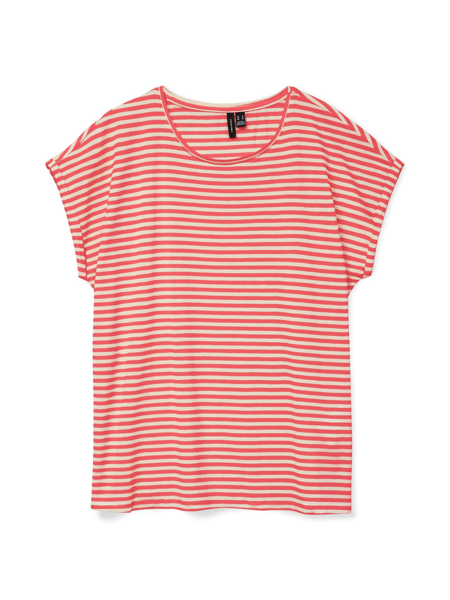 Vero Moda VMAVA PLAIN SS TOP STRIPE GA JRS  N Dubarry/PRISTINE 2900153551030