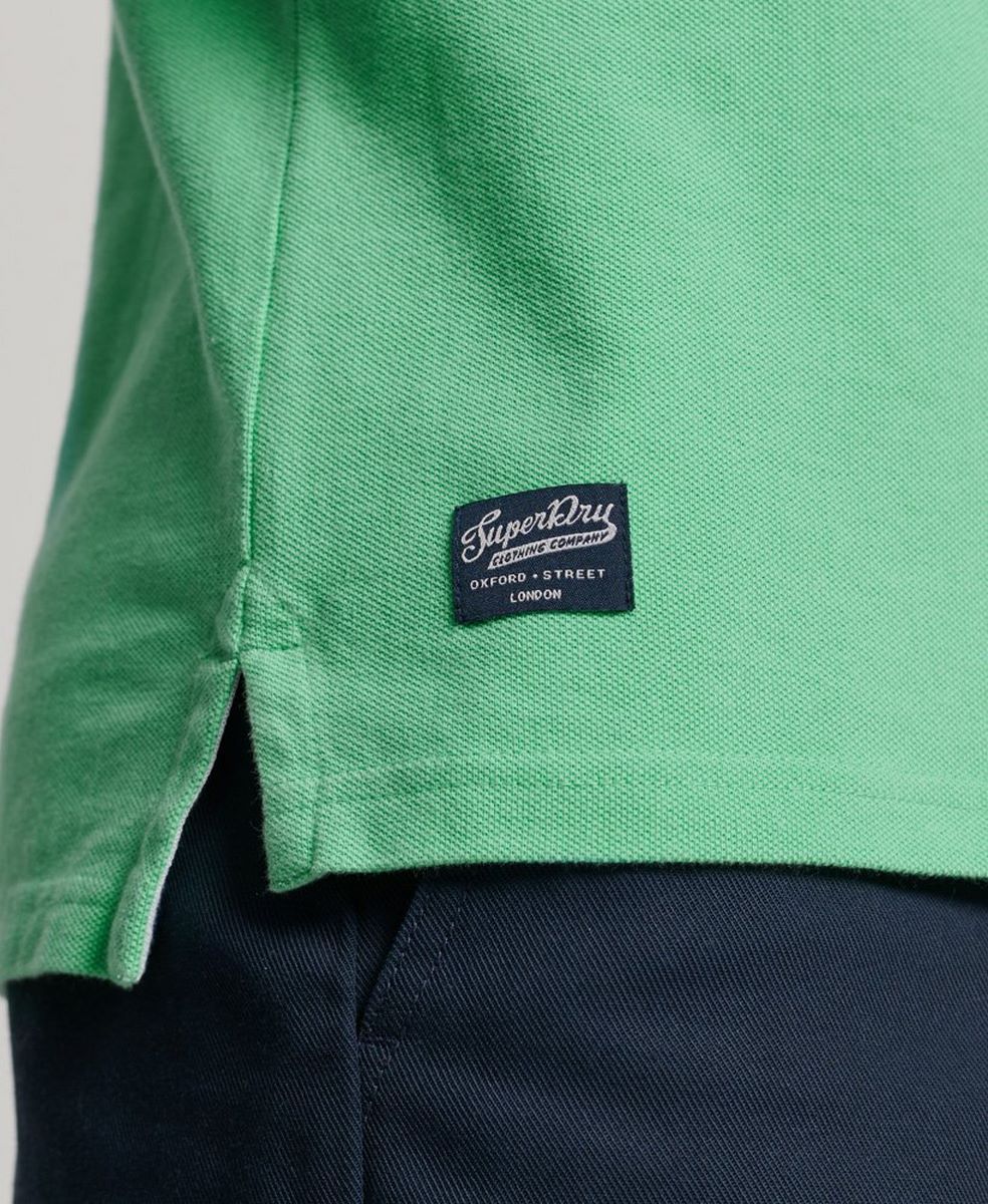 Superdry Applique classic polo Hot Mint 2900136663064
