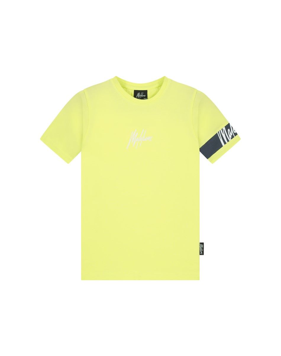 Malelions J2-ss23-19 T-shirt Lime/Dark Slate 00102891-453