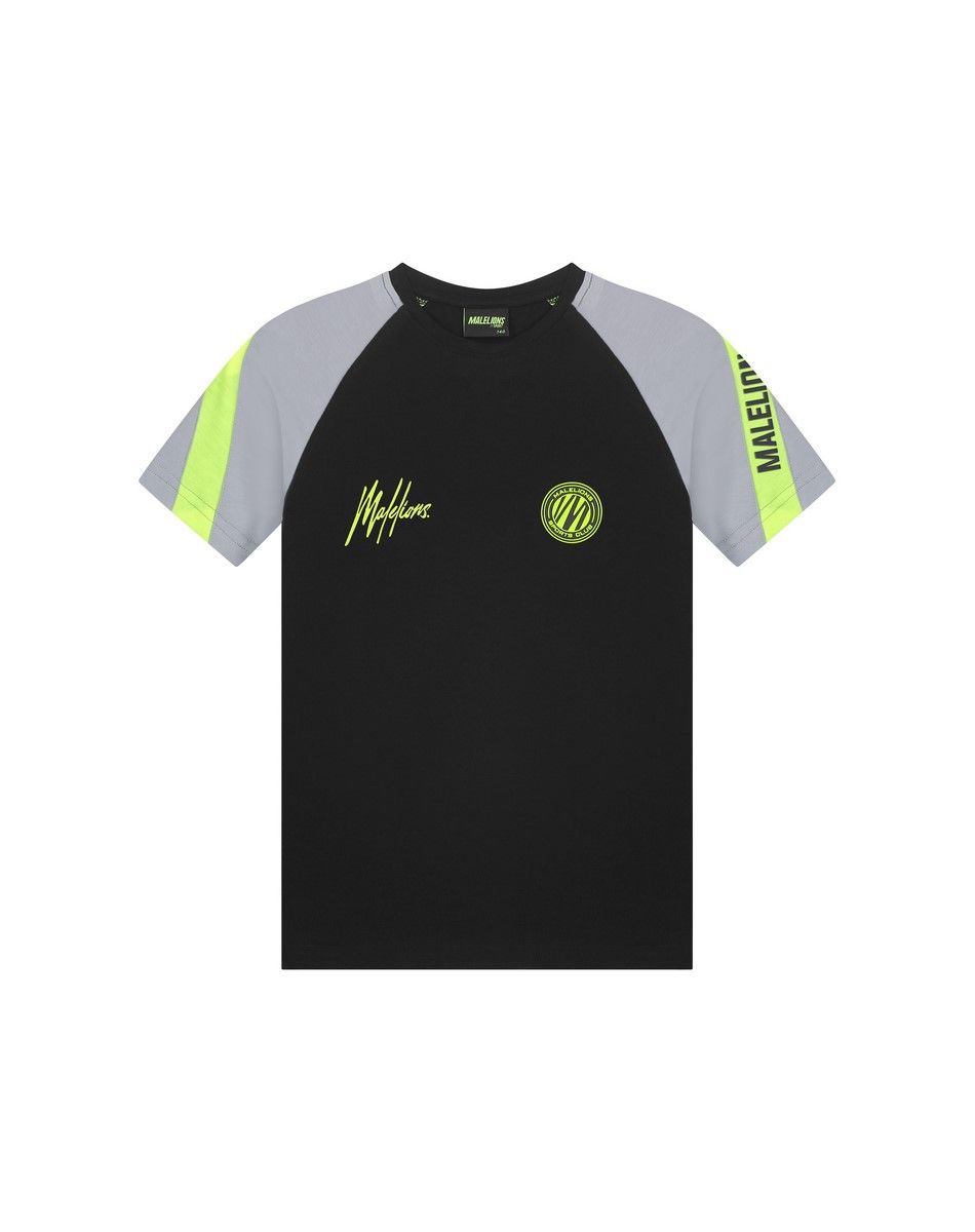 Malelions J4-ss23-01 T-shirt Black/Grey 00102892-927