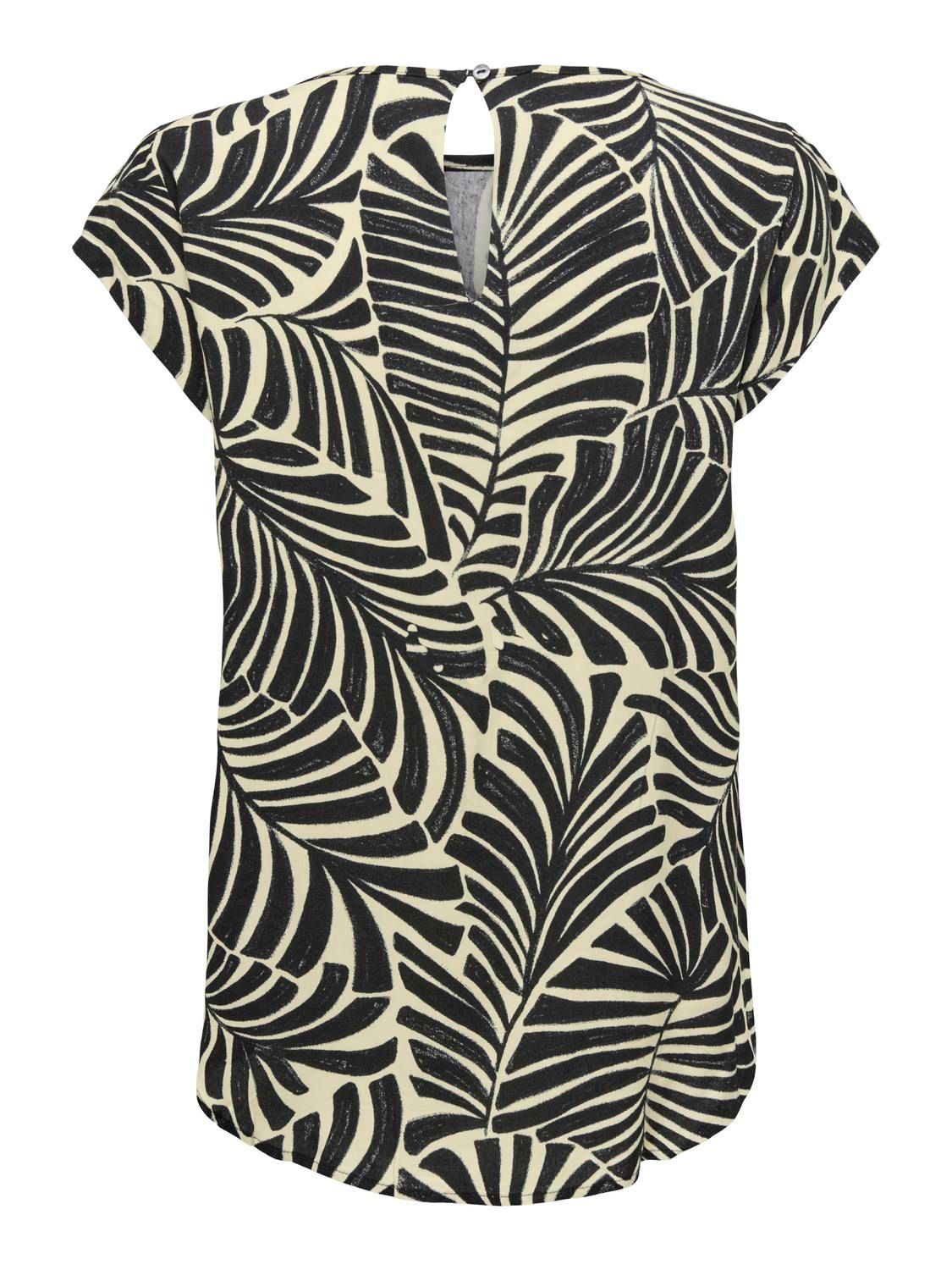 Only ONLNOVA LIFE S/S TOP AOP  PTM Black/611 La palma 2900154789012