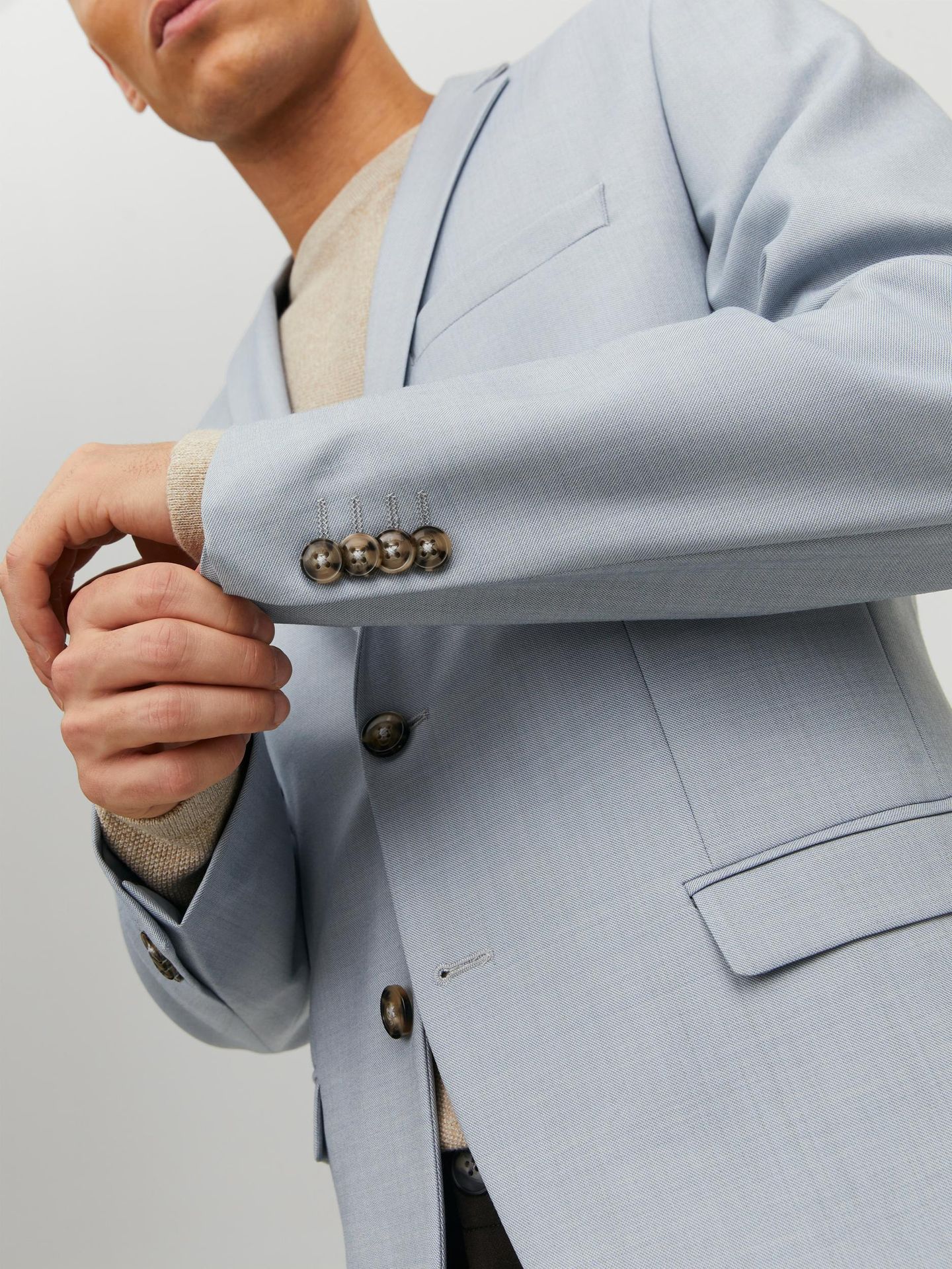 Jack & Jones JPRSOLARIS BLAZER NOOS Cashmere Blue/SUPER SLIM FIT 2900136824038